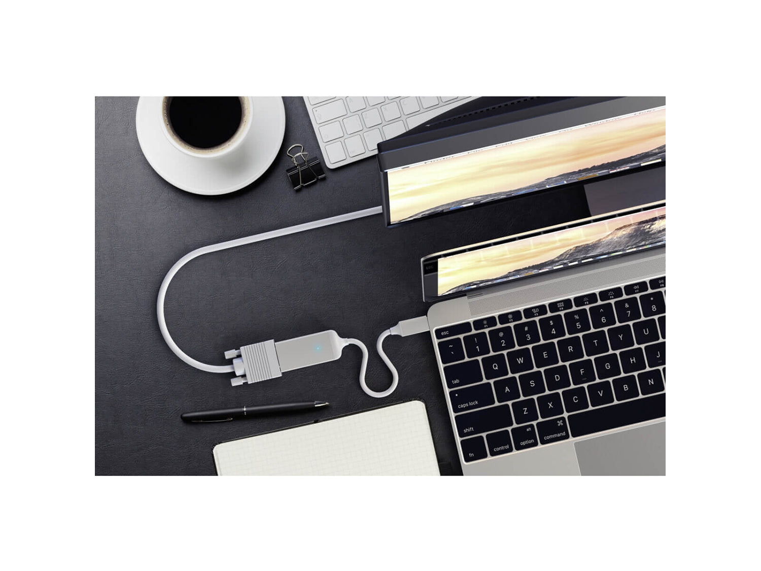 Satechi Aluminum USB-C to VGA Adapter, Сребрист
