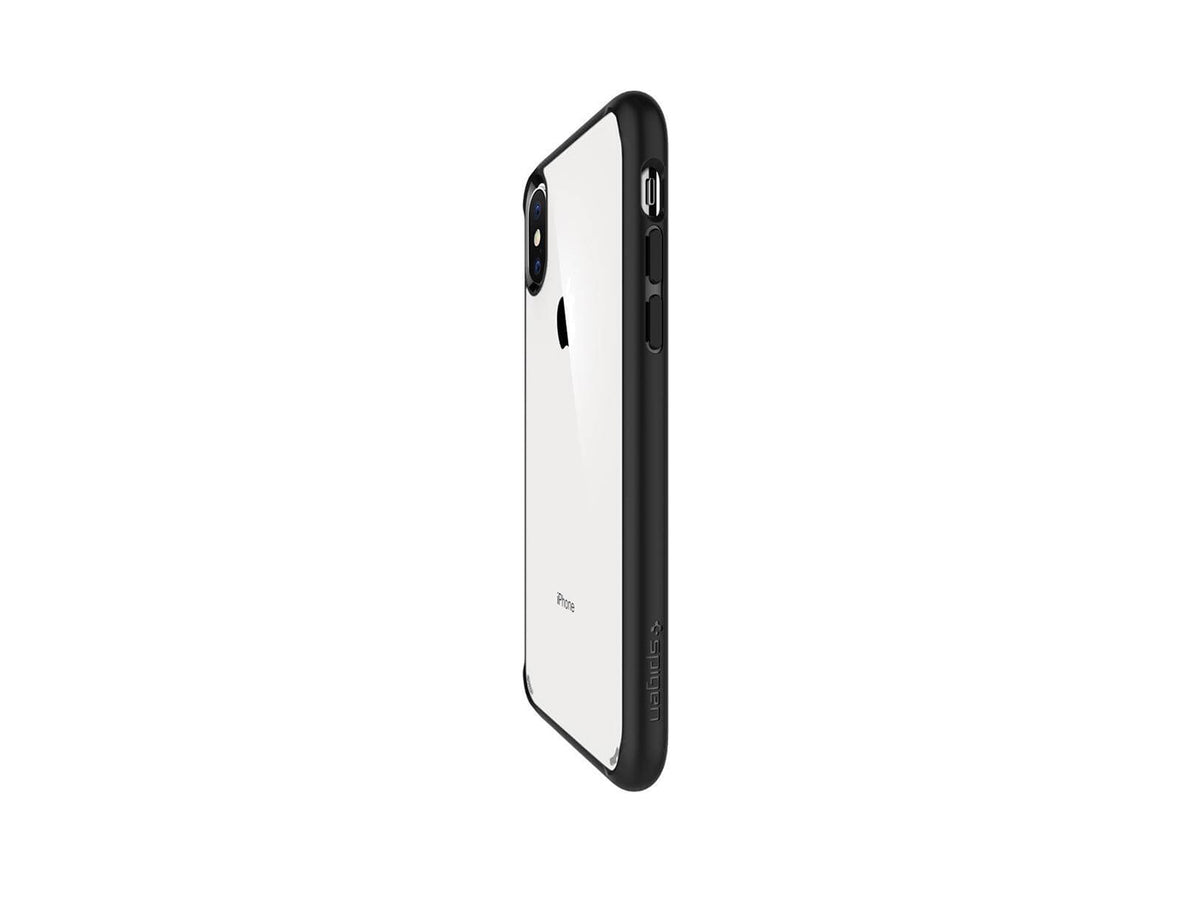 Spigen Ultra Hybrid Case за iPhone XS, iPhone X, черен-прозрачен
