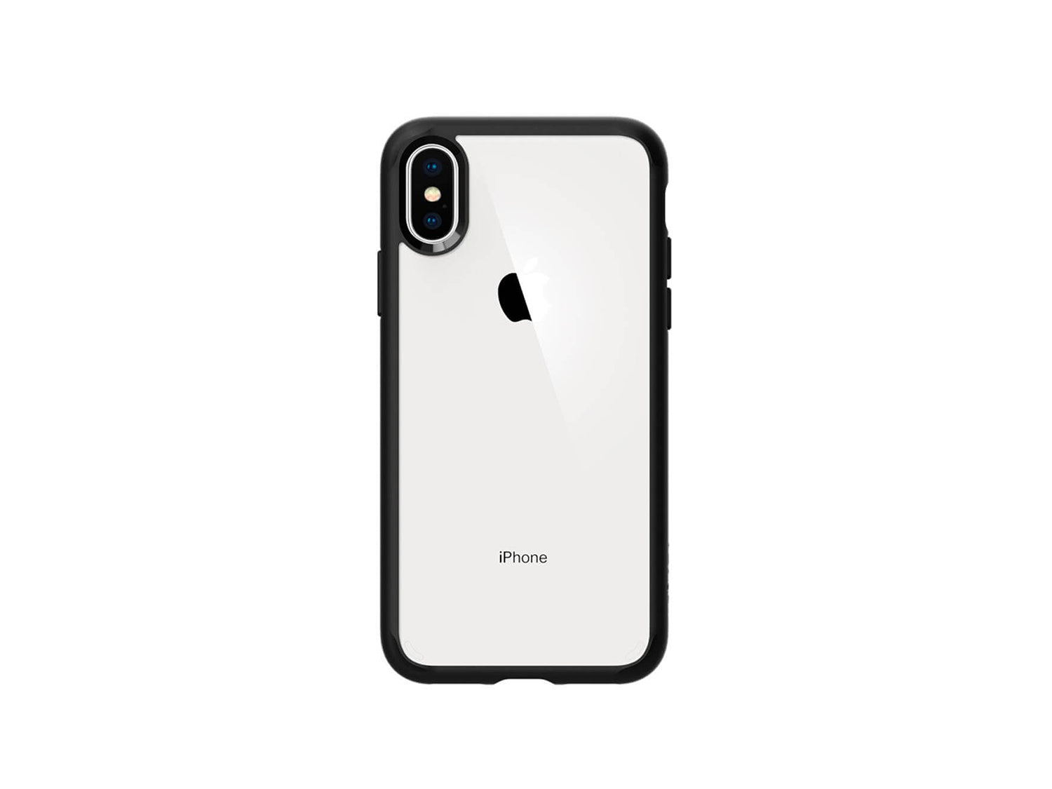 Spigen Ultra Hybrid Case за iPhone XS, iPhone X, черен-прозрачен