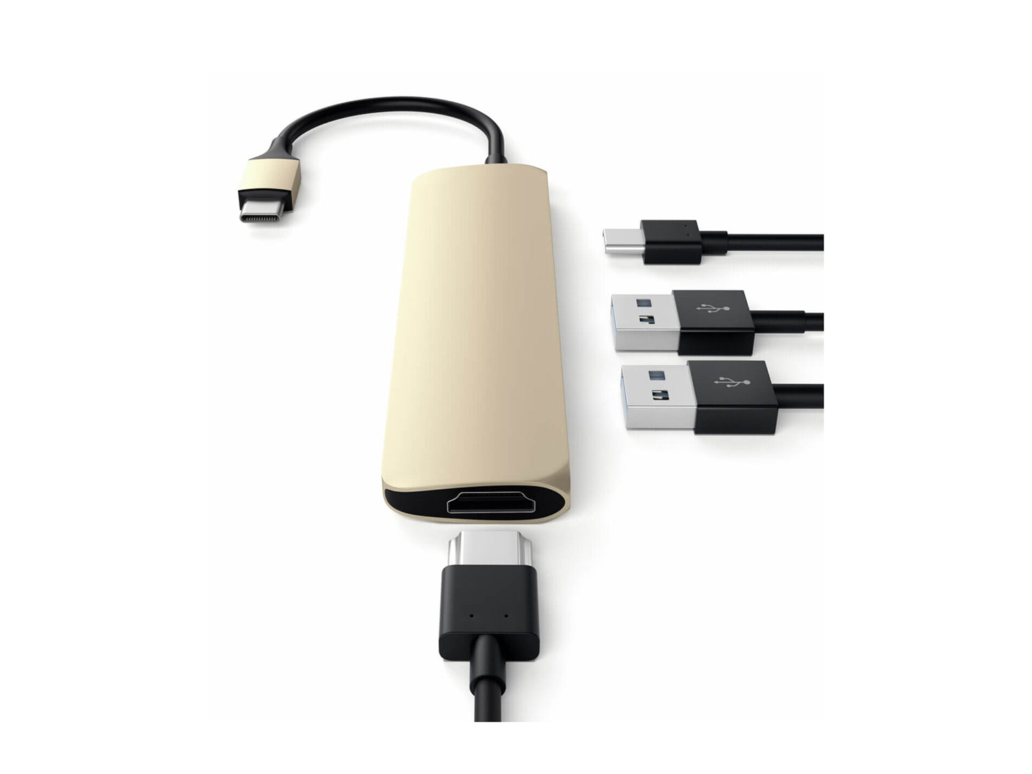 Satechi USB-C Multiport Adapter, в златисто