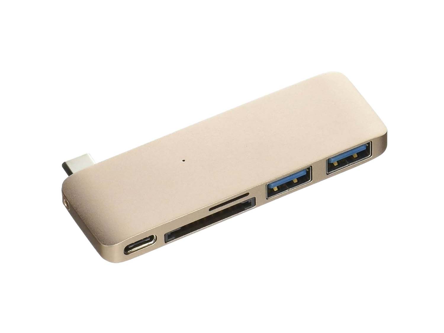 Satechi USB-C Pass Through USB Hub, Gold