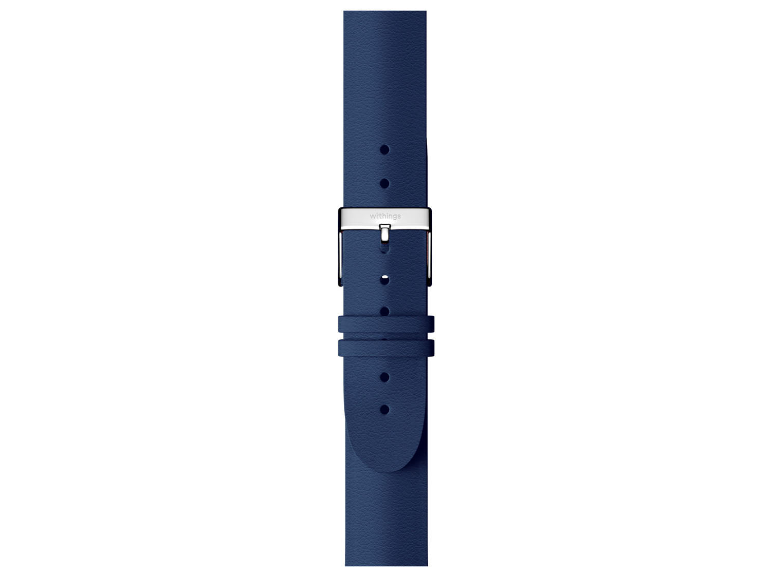 Withings Leather Wristband Rose Gold Buckle Blue