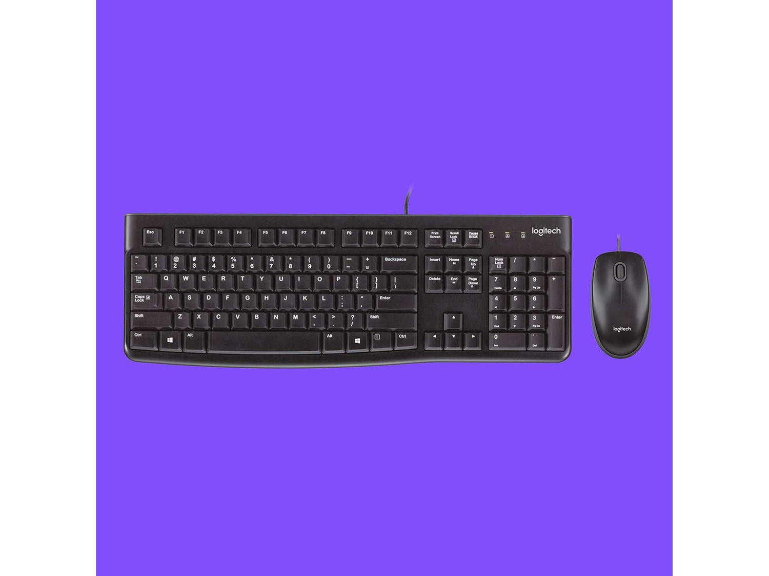 Logitech MK120 Corded Keyboard and Mouse Combo