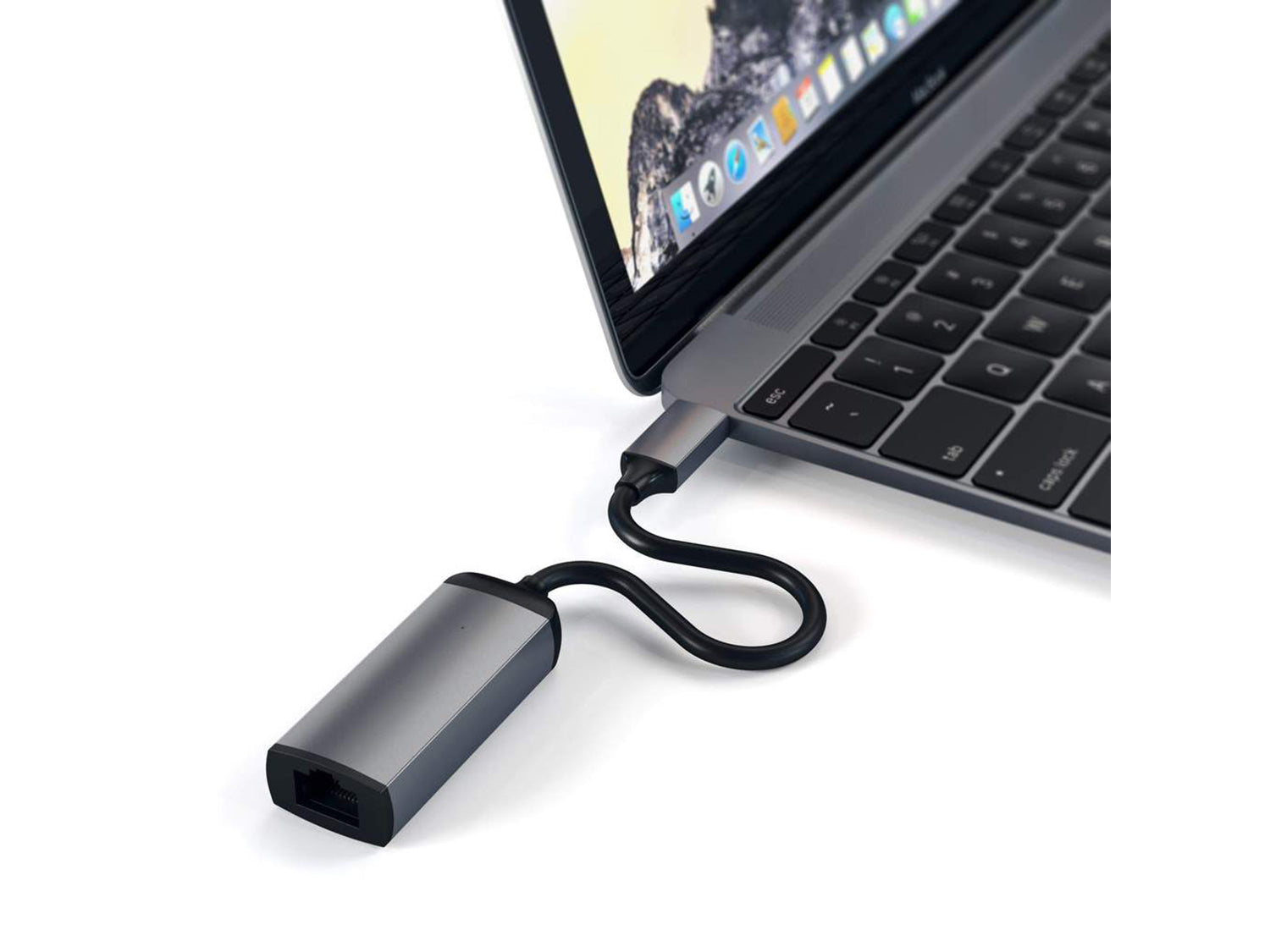 Satechi Aluminium TYPE-C to Ethernet Adapter - Space Gray