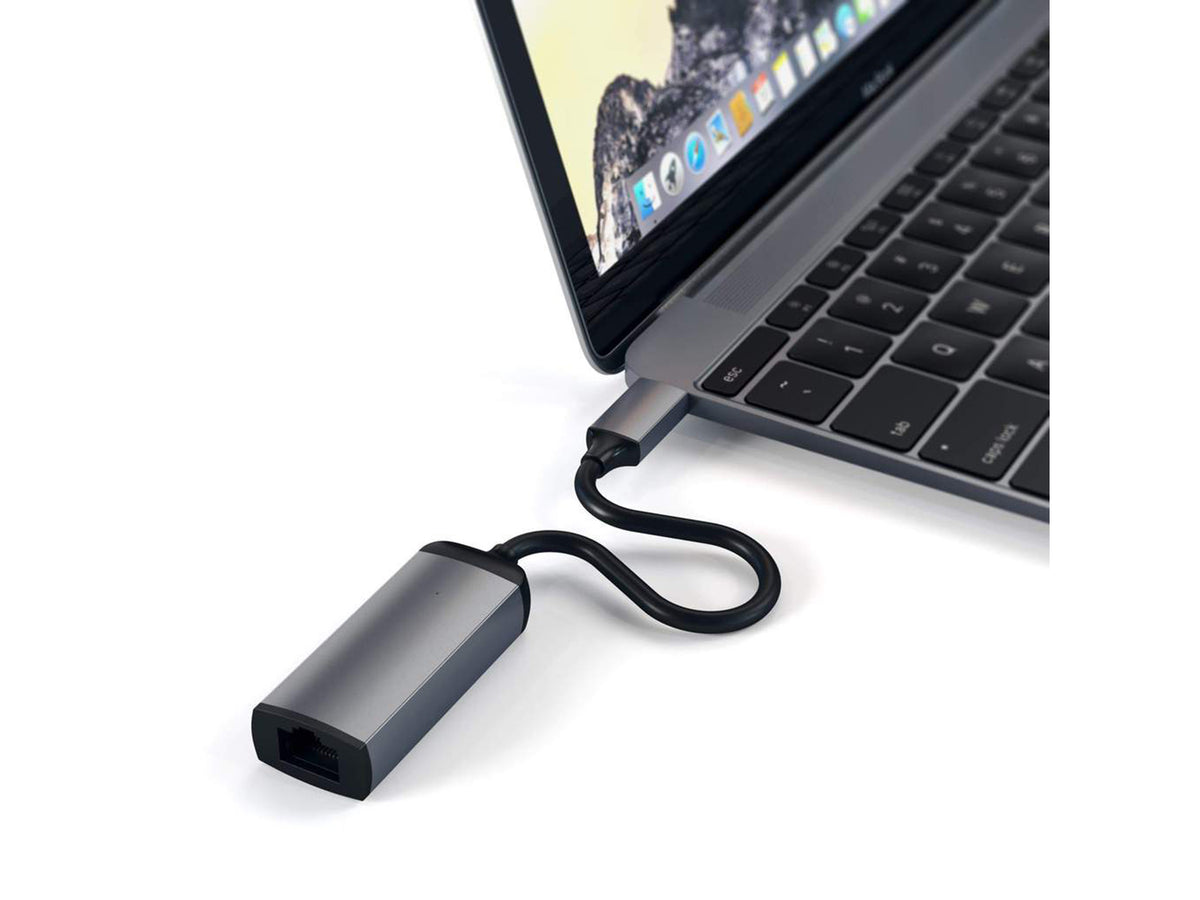 Satechi Aluminium TYPE-C to Ethernet Adapter - Space Gray
