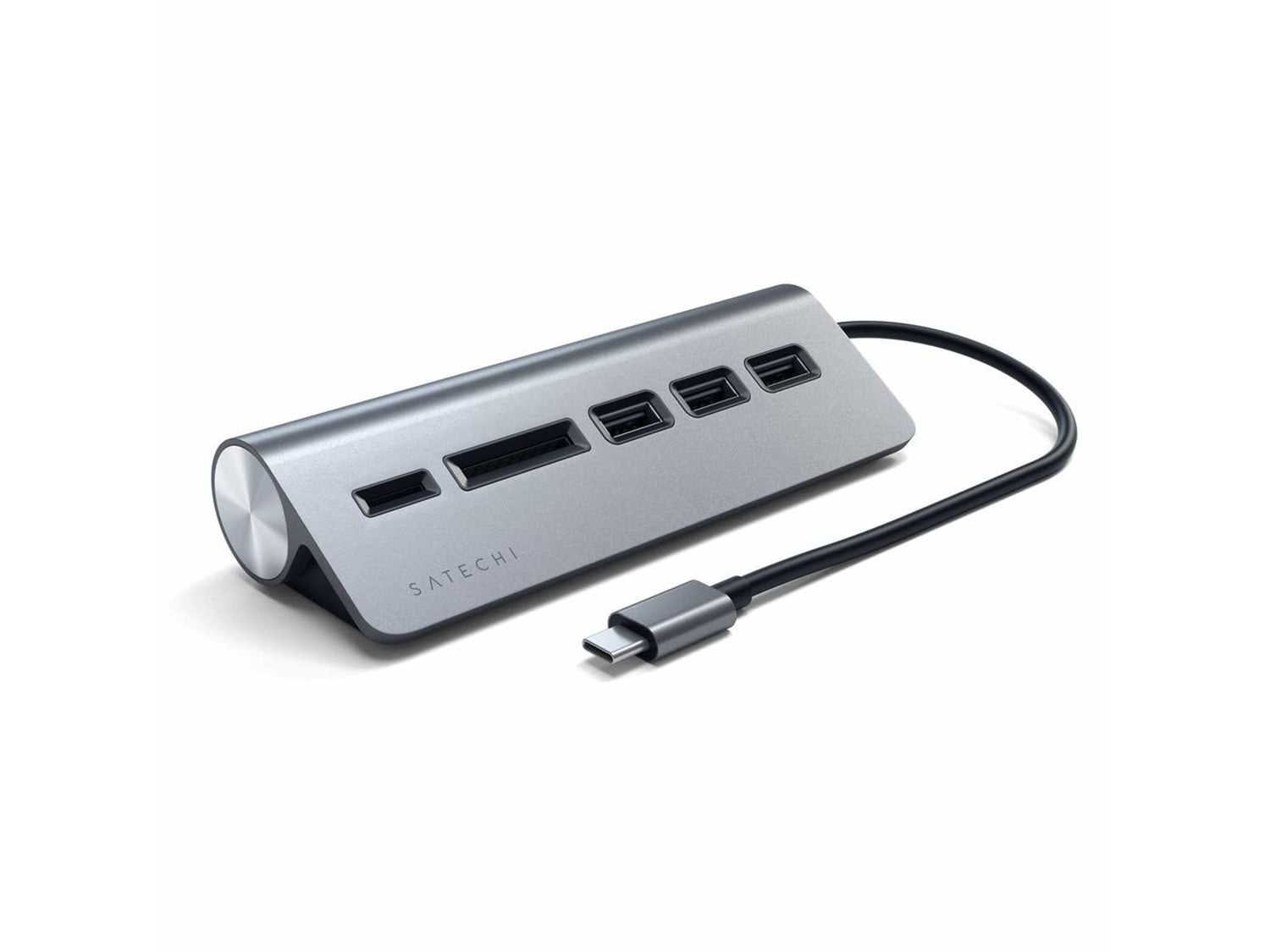 Satechi Aluminium TYPE-C USB Hub (3x USB 3.0,MicroSD) - Space Gray