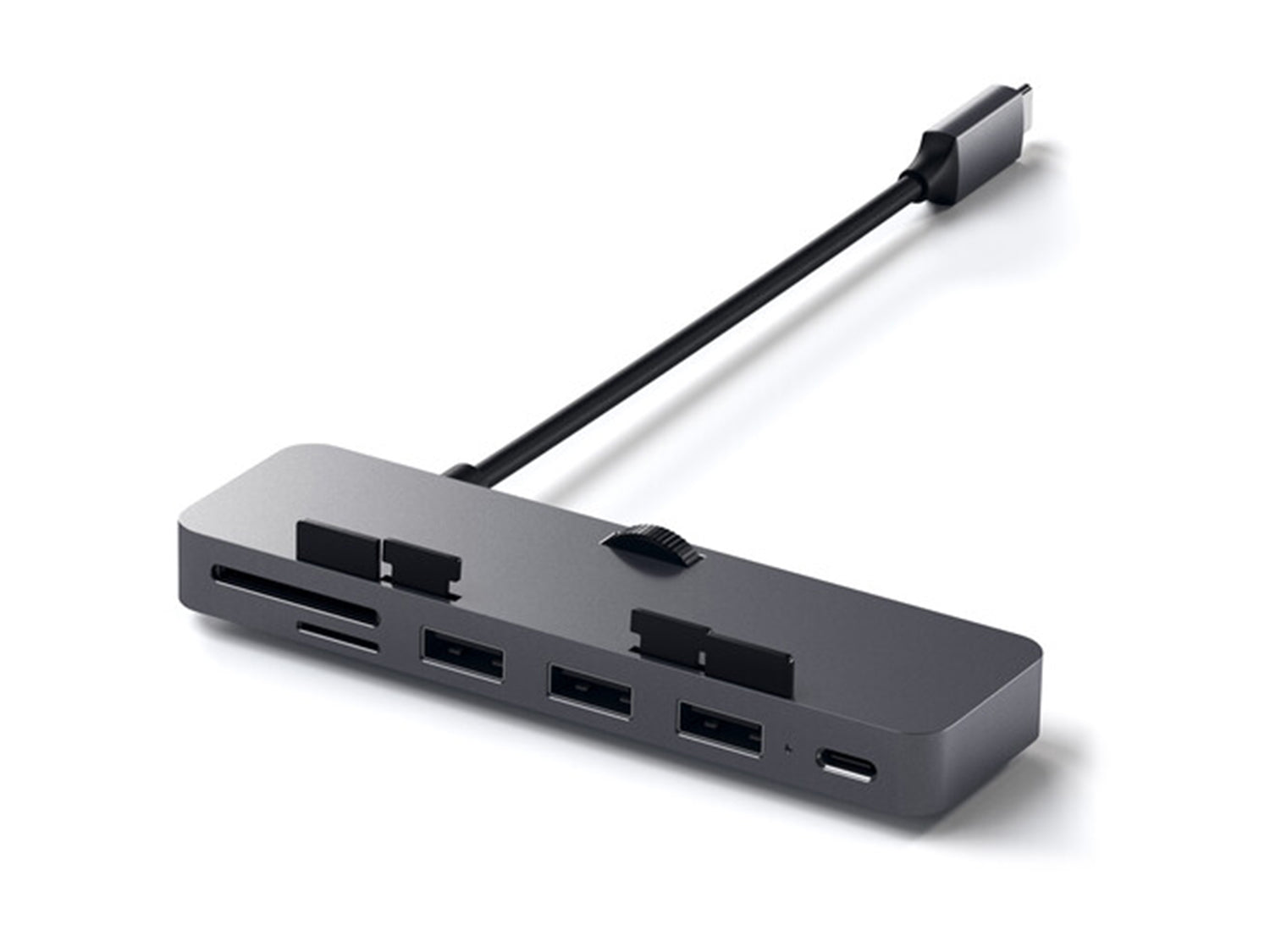 Satechi Aluminum TYPE-C CLAMP PRO Hub (3x USB 3.0,MicroSD) - Space Gray