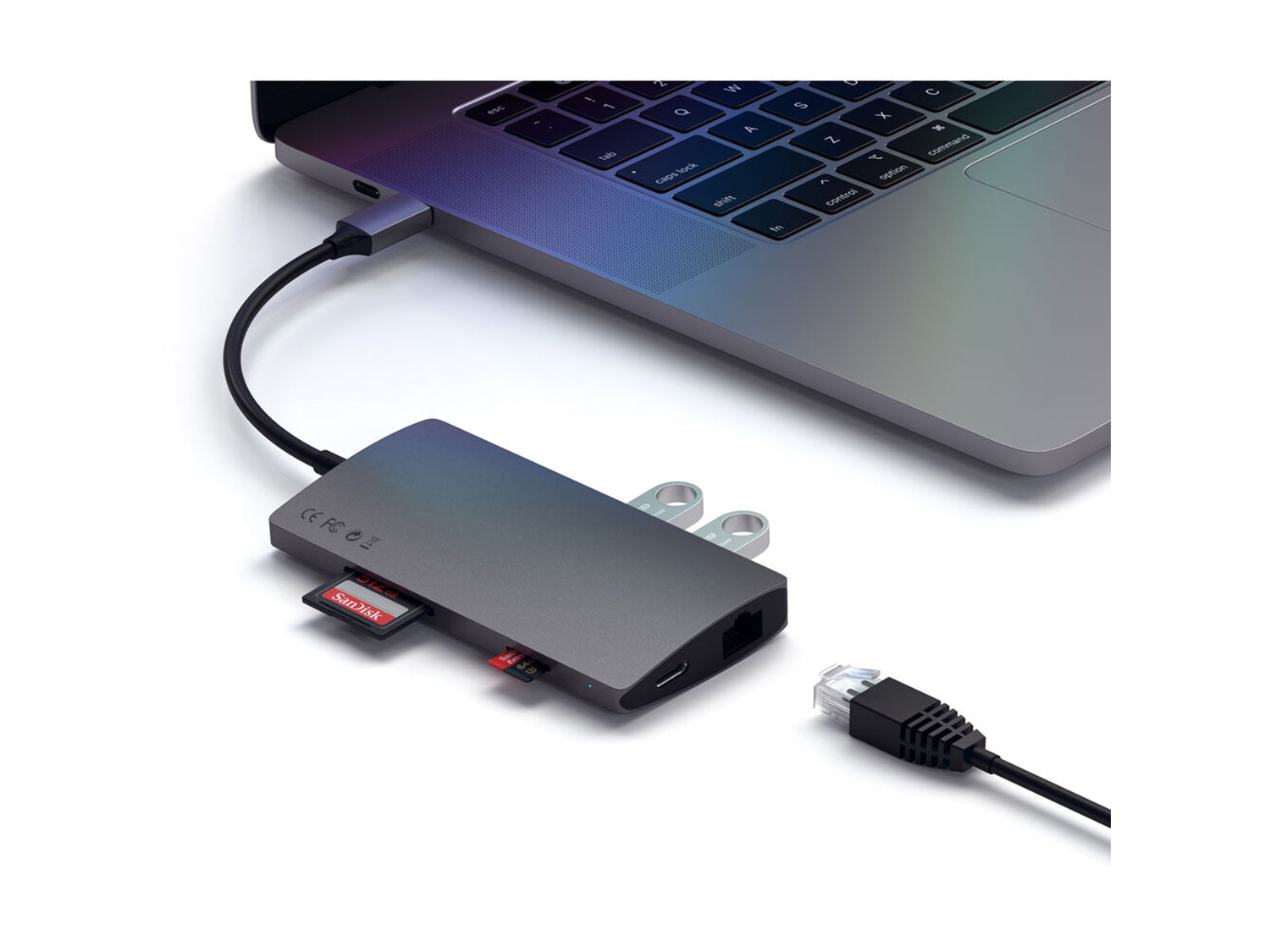 Satechi Aluminium TYPE-C Multi-Port Adapter - Space Grey