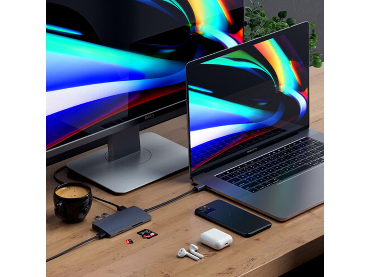 Satechi Aluminium TYPE-C Multi-Port Adapter - Space Grey