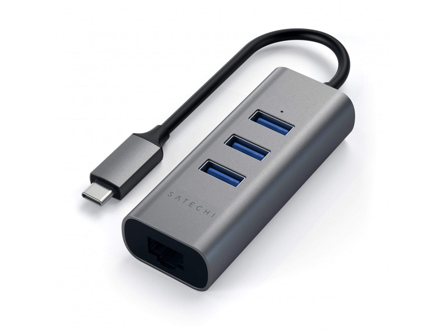 Satechi Aluminium TYPE-C Hub (3x USB 3.0,Ethernet) - Space Gray
