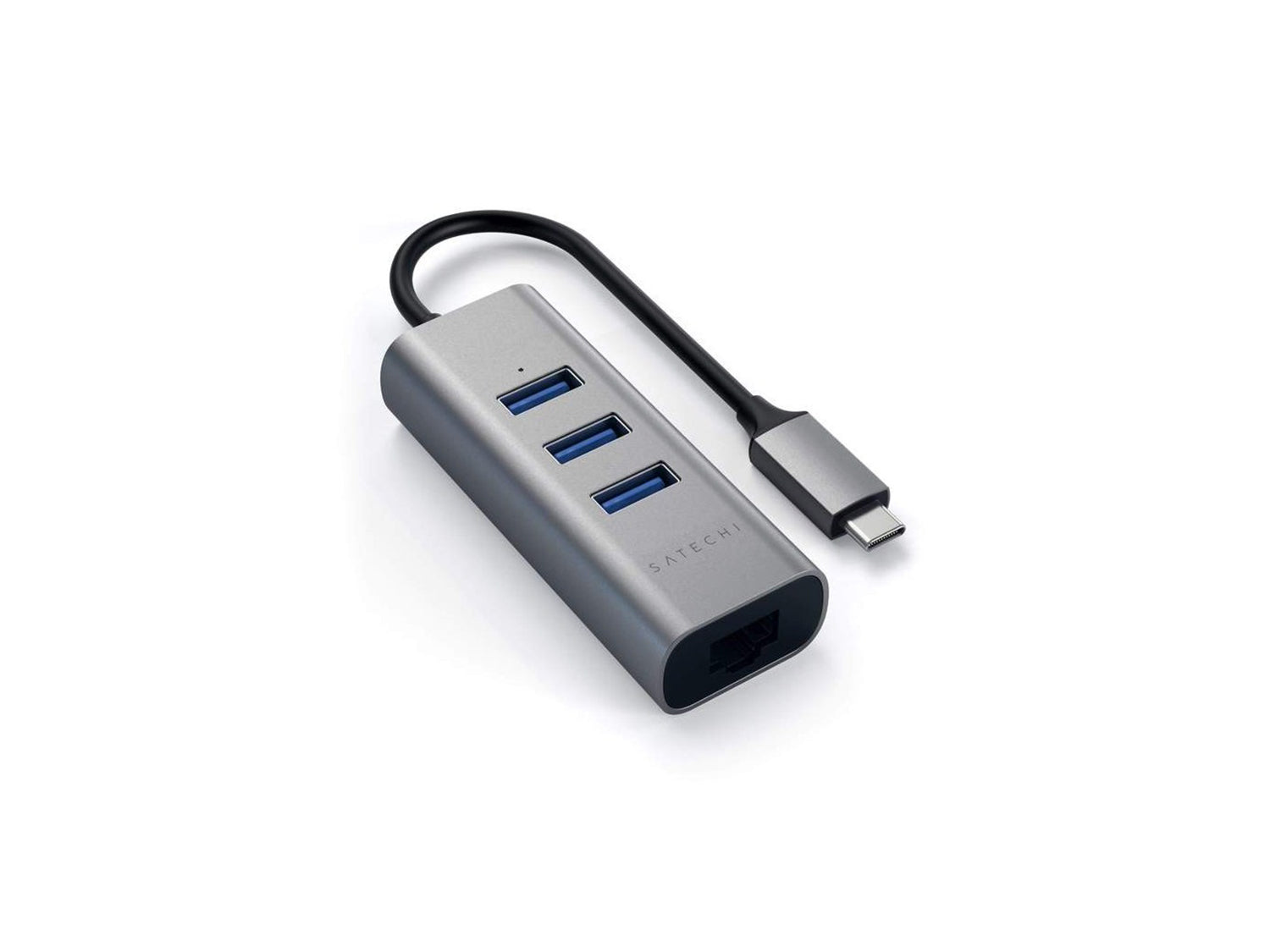 Satechi Aluminium TYPE-C Hub (3x USB 3.0,Ethernet) - Space Gray