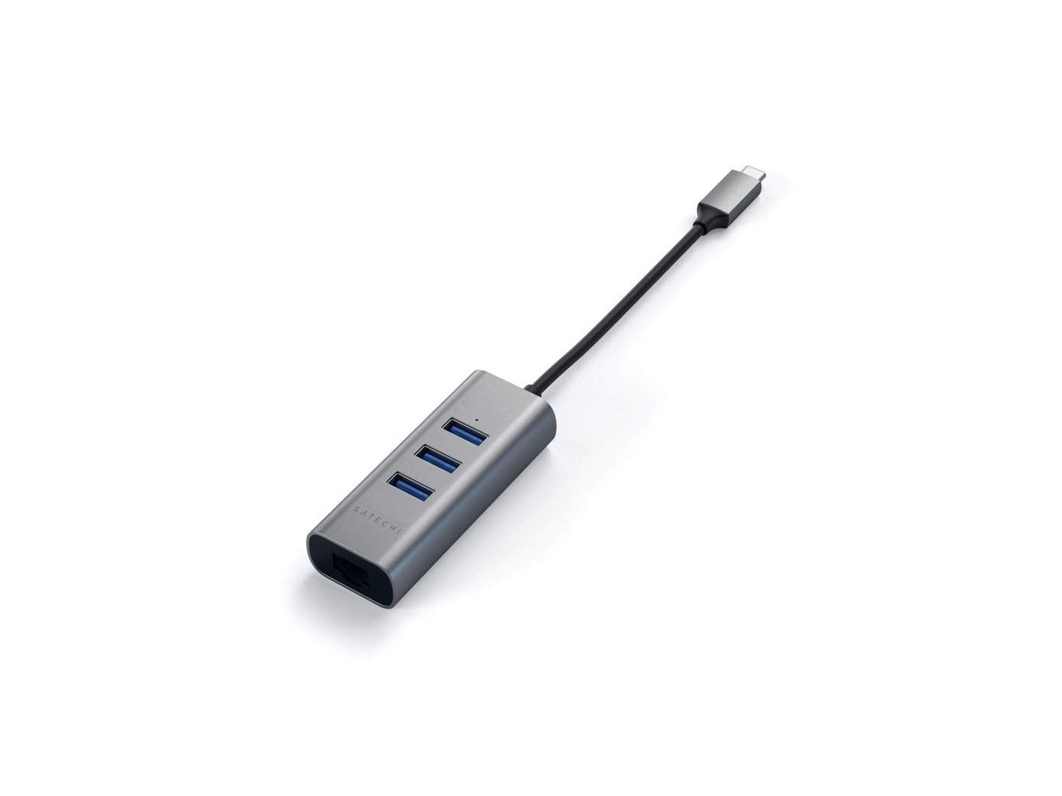 Satechi Aluminium TYPE-C Hub (3x USB 3.0,Ethernet) - Space Gray