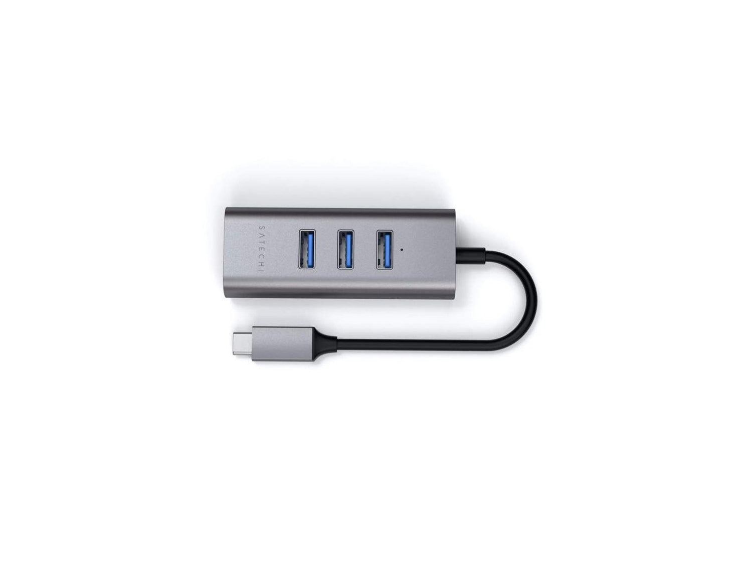 Satechi Aluminium TYPE-C Hub (3x USB 3.0,Ethernet) - Space Gray