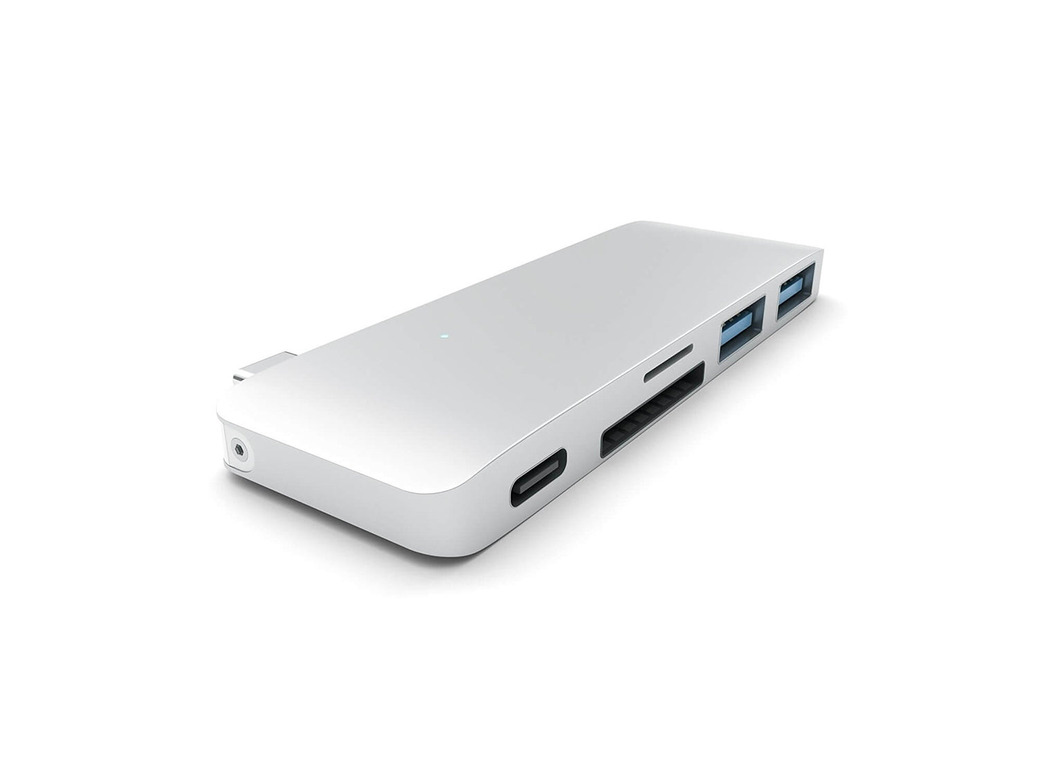 Satechi Aluminium TYPE-C Passthrough USB Hub - Silver