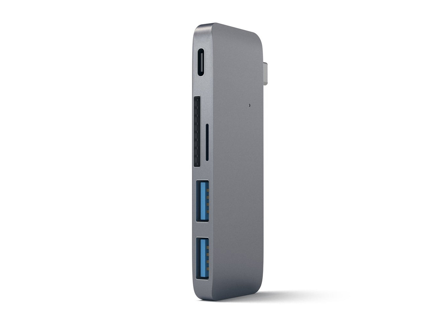 Satechi Aluminium TYPE-C Passthrough USB Hub - Space Grey