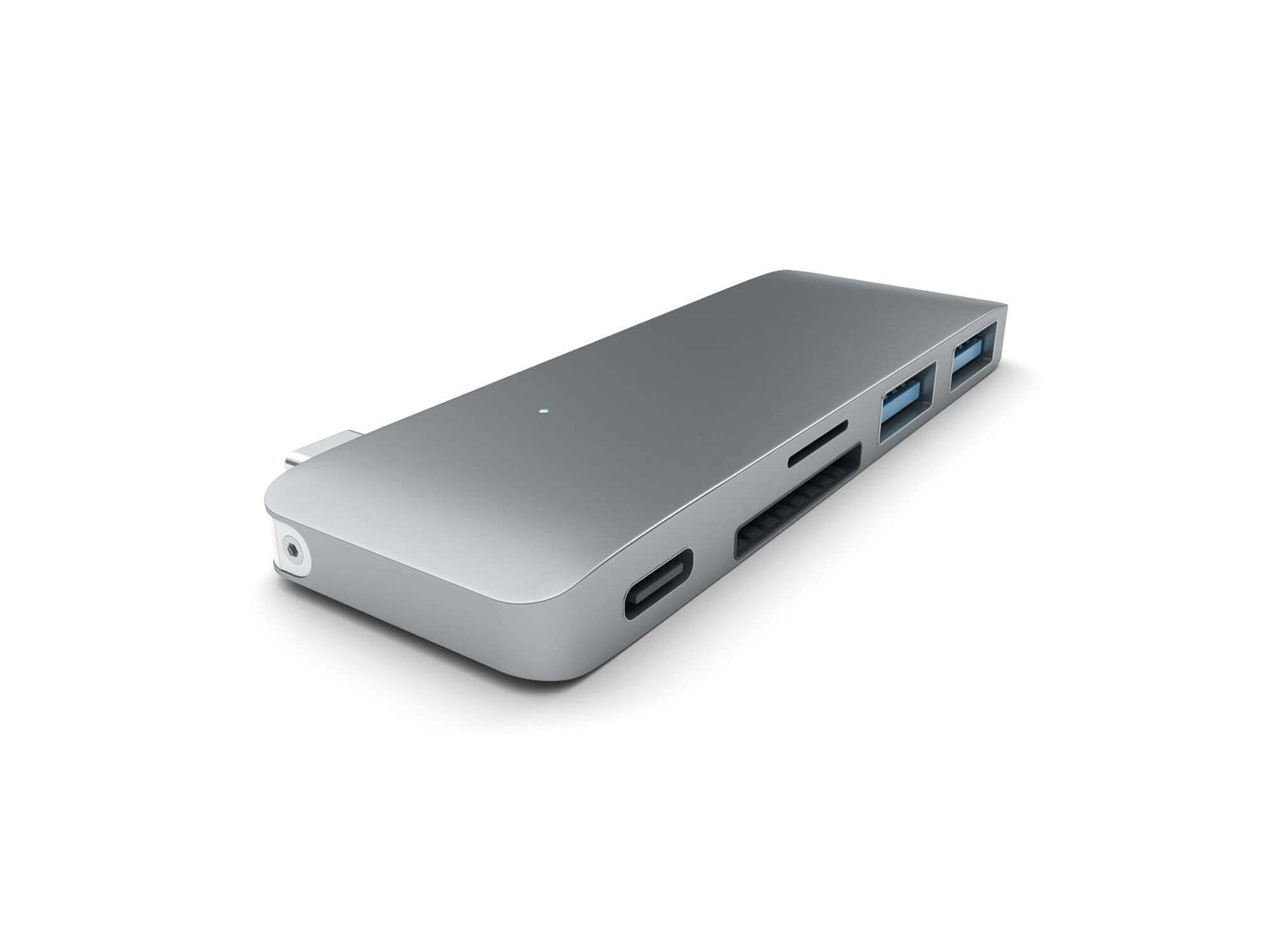 Satechi Aluminium TYPE-C Passthrough USB Hub - Space Grey