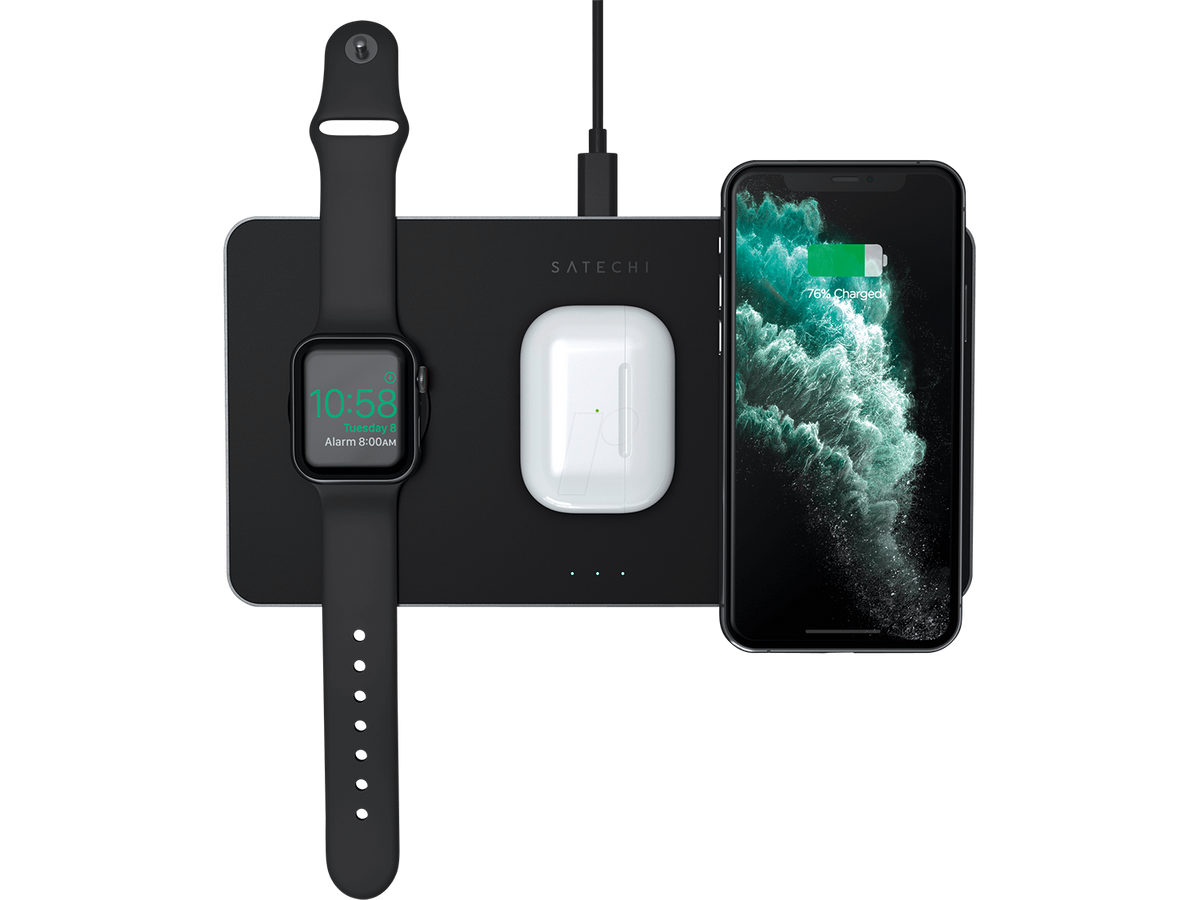 Satechi Trio Wireless Charging Pad - Black