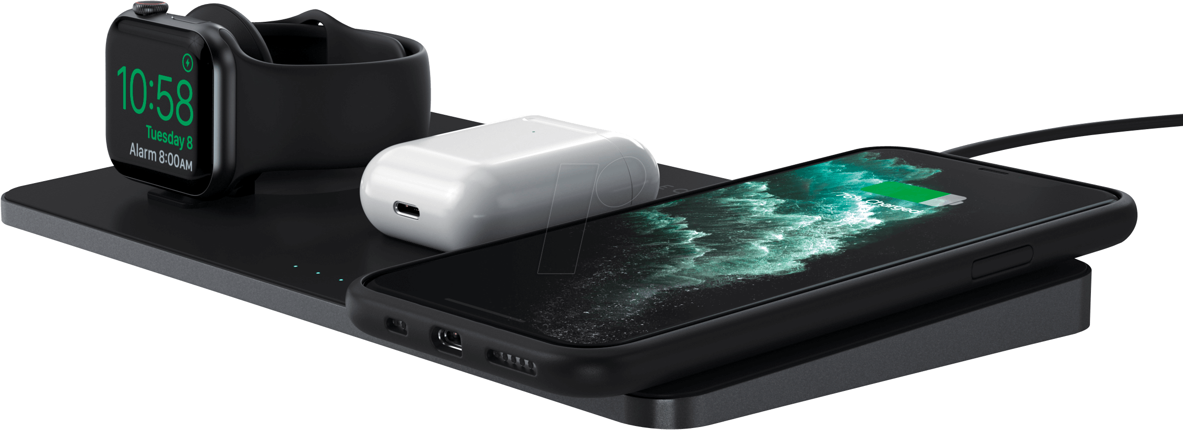 Satechi Trio Wireless Charging Pad - Black