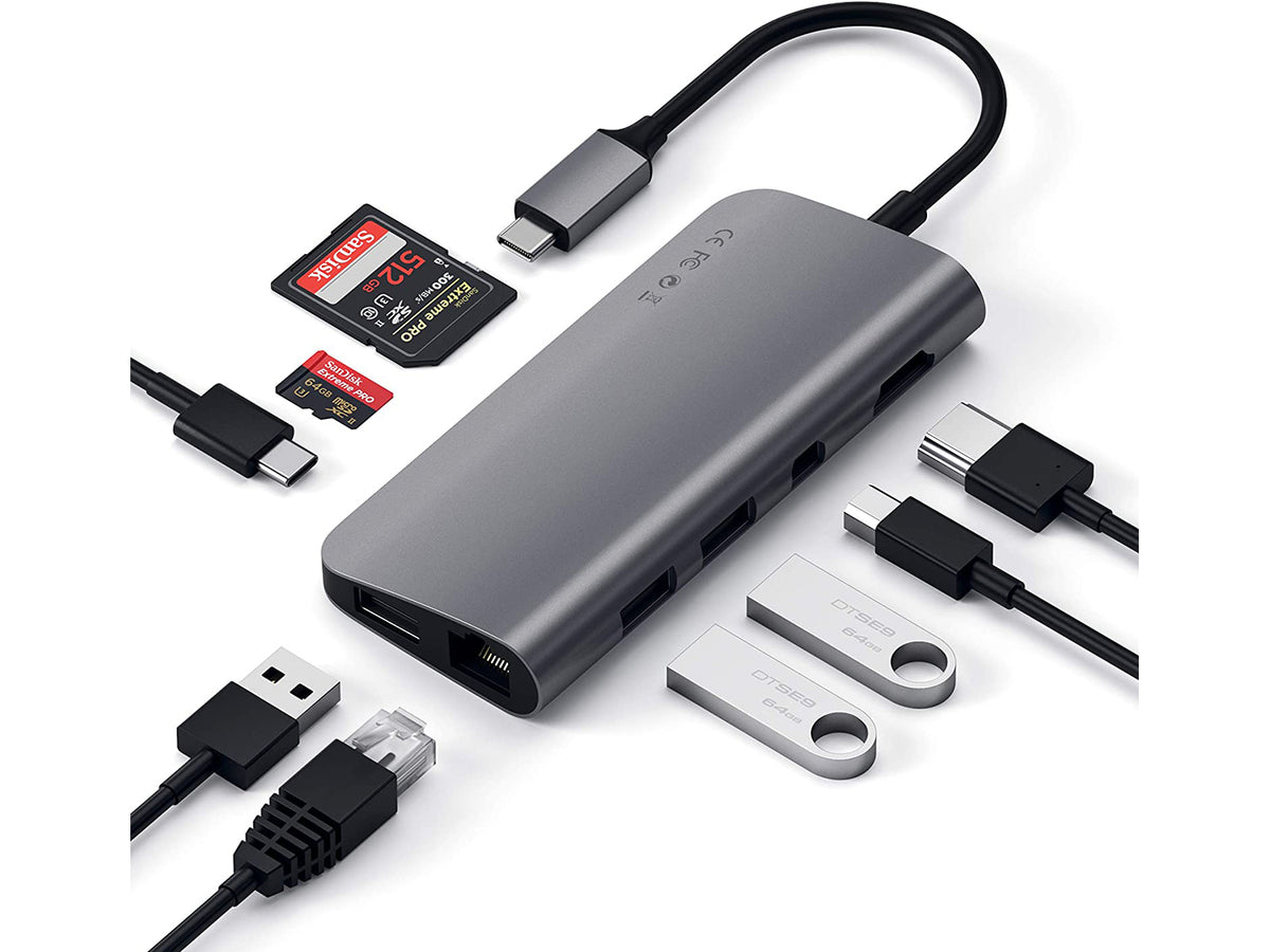 Satechi Aluminium TYPE-C Multimedia Adapter - Space Gray