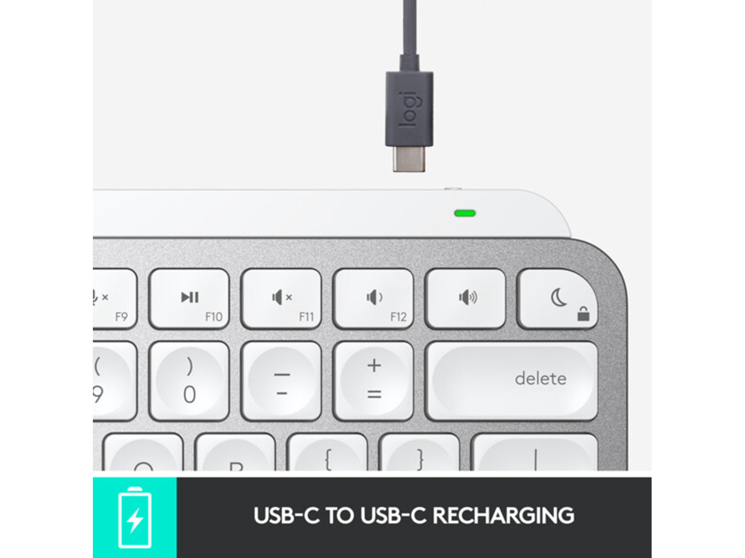 Logitech MX Keys Mini, US, PALE GREY