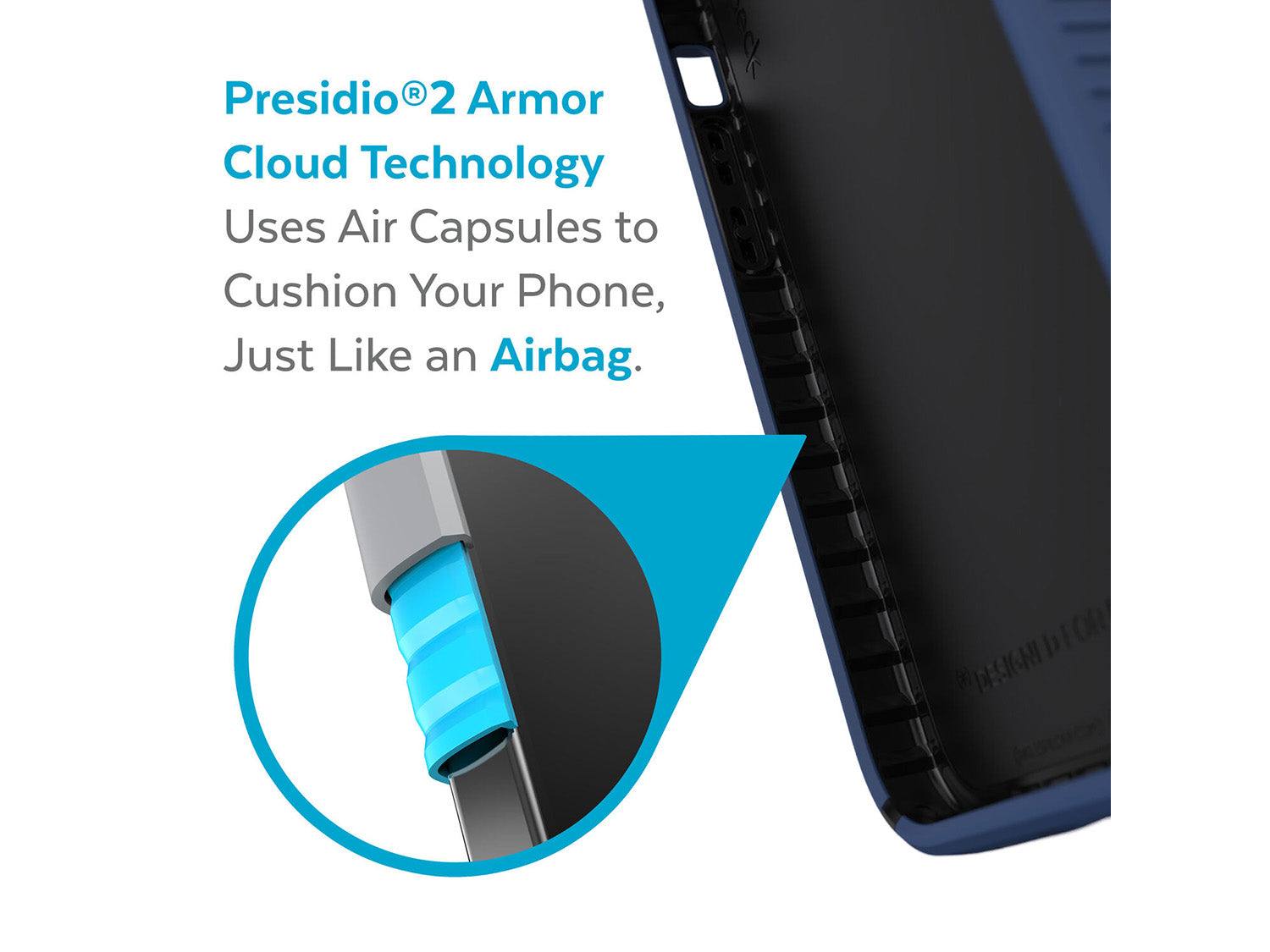 Speck iPhone 13 Pro Presidio2 Grip Coastal Blue/Black/Storm Blue