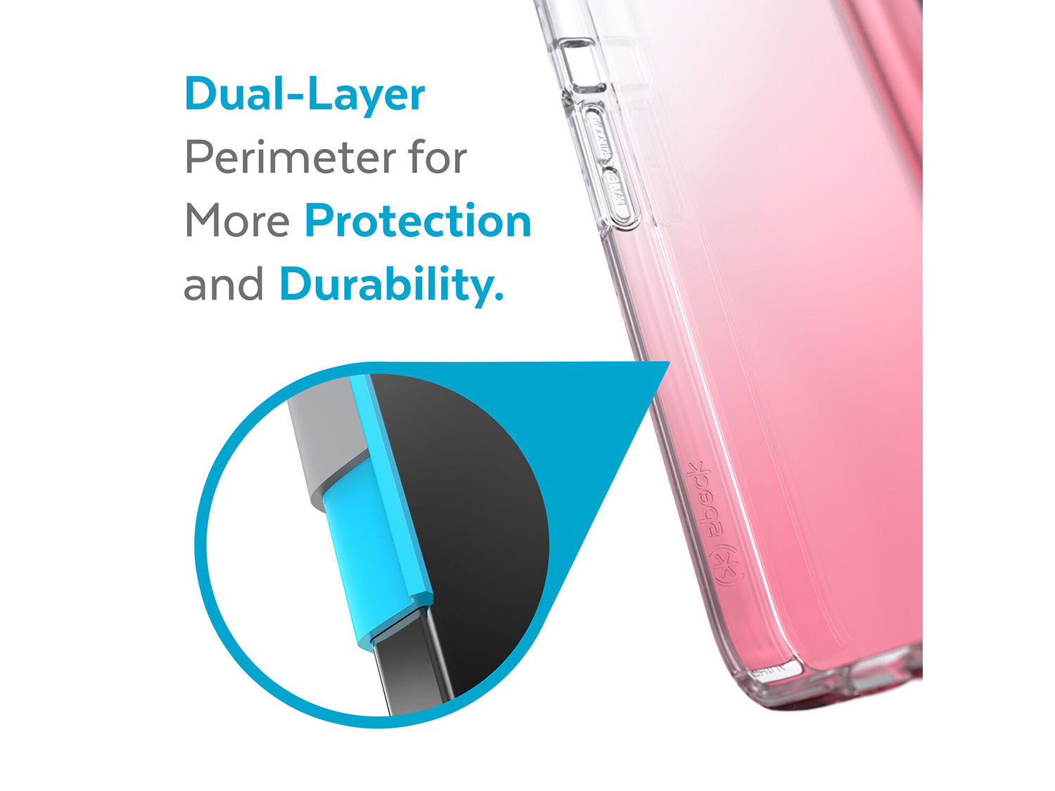 Speck iPhone 13 Pro Presidio Perfect Clear Ombre Clear/Vintage Rose