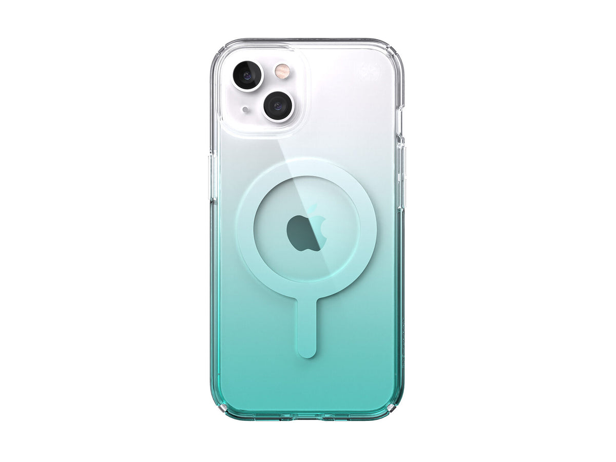 Speck iPhone 13 Presidio Perfect Clear Ombre + MS Clear/Fantasy Teal Fade