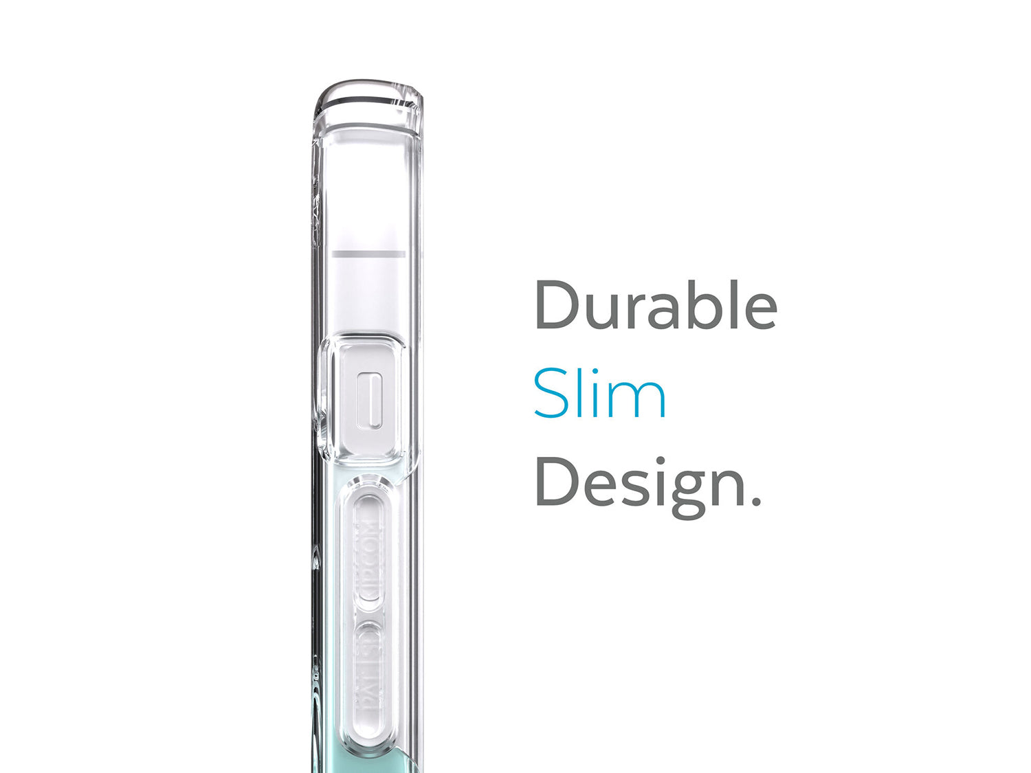 Speck iPhone 13 Presidio Perfect Clear Ombre + MS Clear/Fantasy Teal Fade