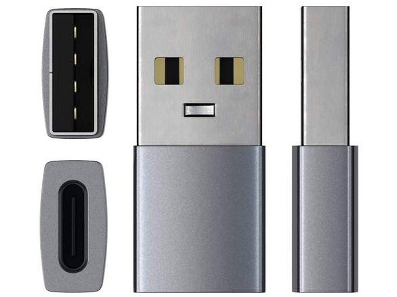 Satechi Aluminum Type-A to Type-C Adapter - Space Grey