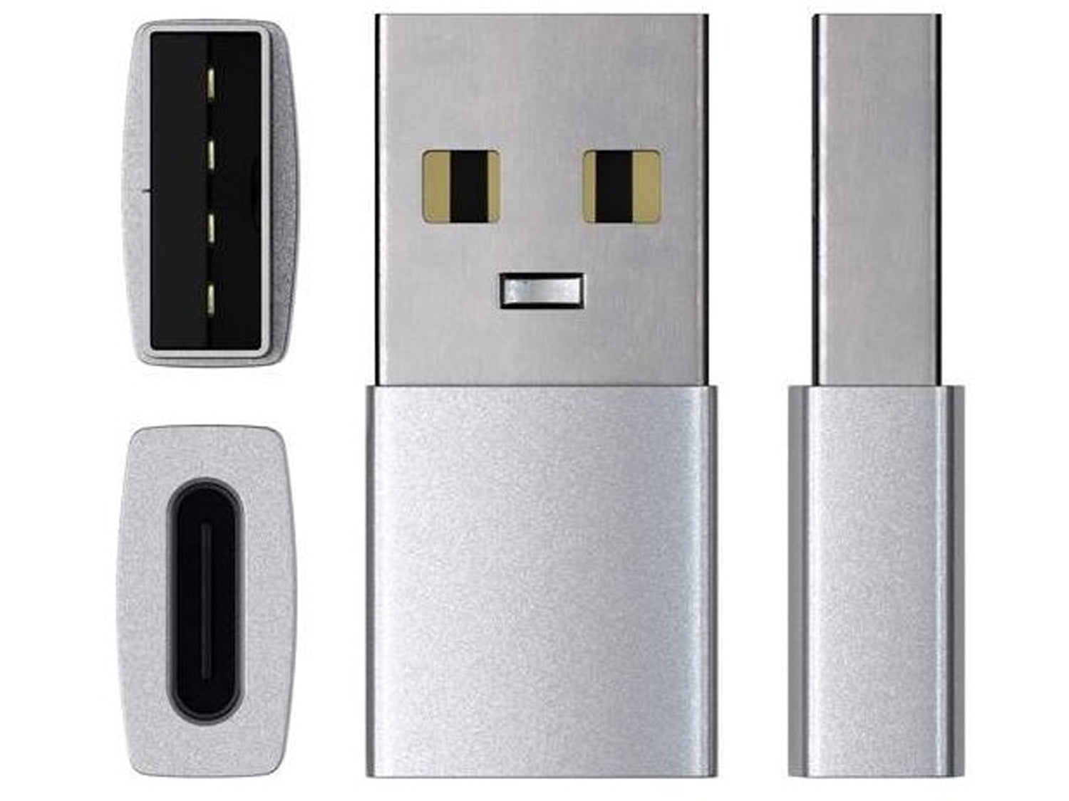 Satechi Aluminum Type-A to Type-C Adapter -Silver