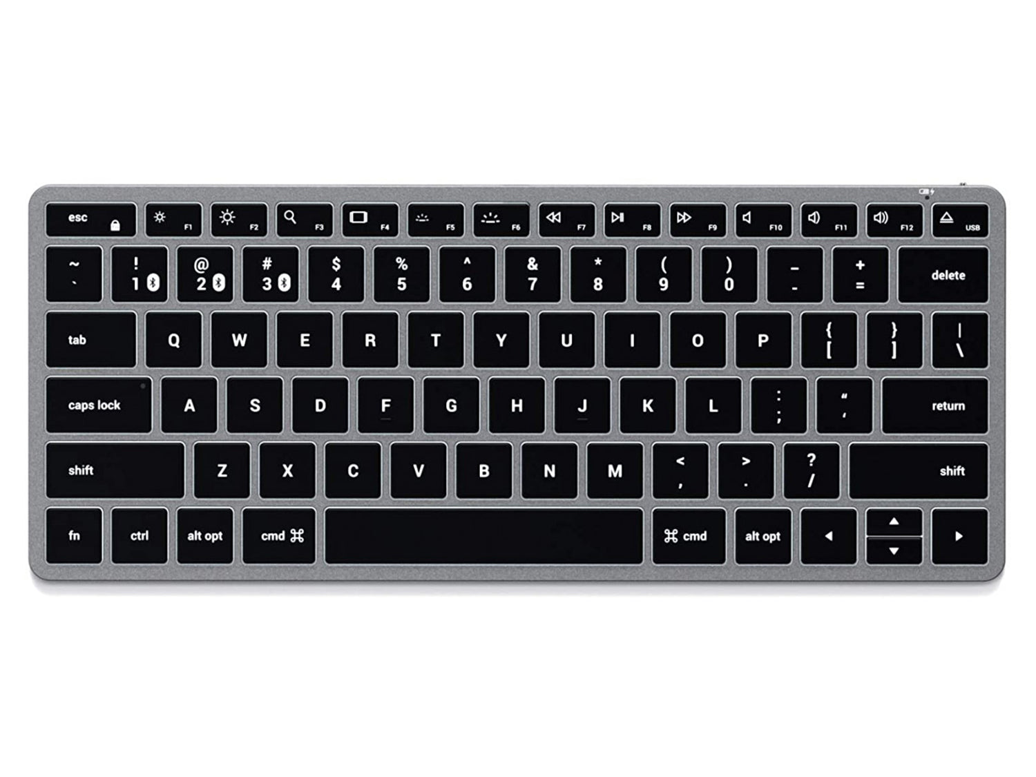 Satechi Slim X1 Bluetooth BACKLIT Wireless Keyboard - US - Space Grey