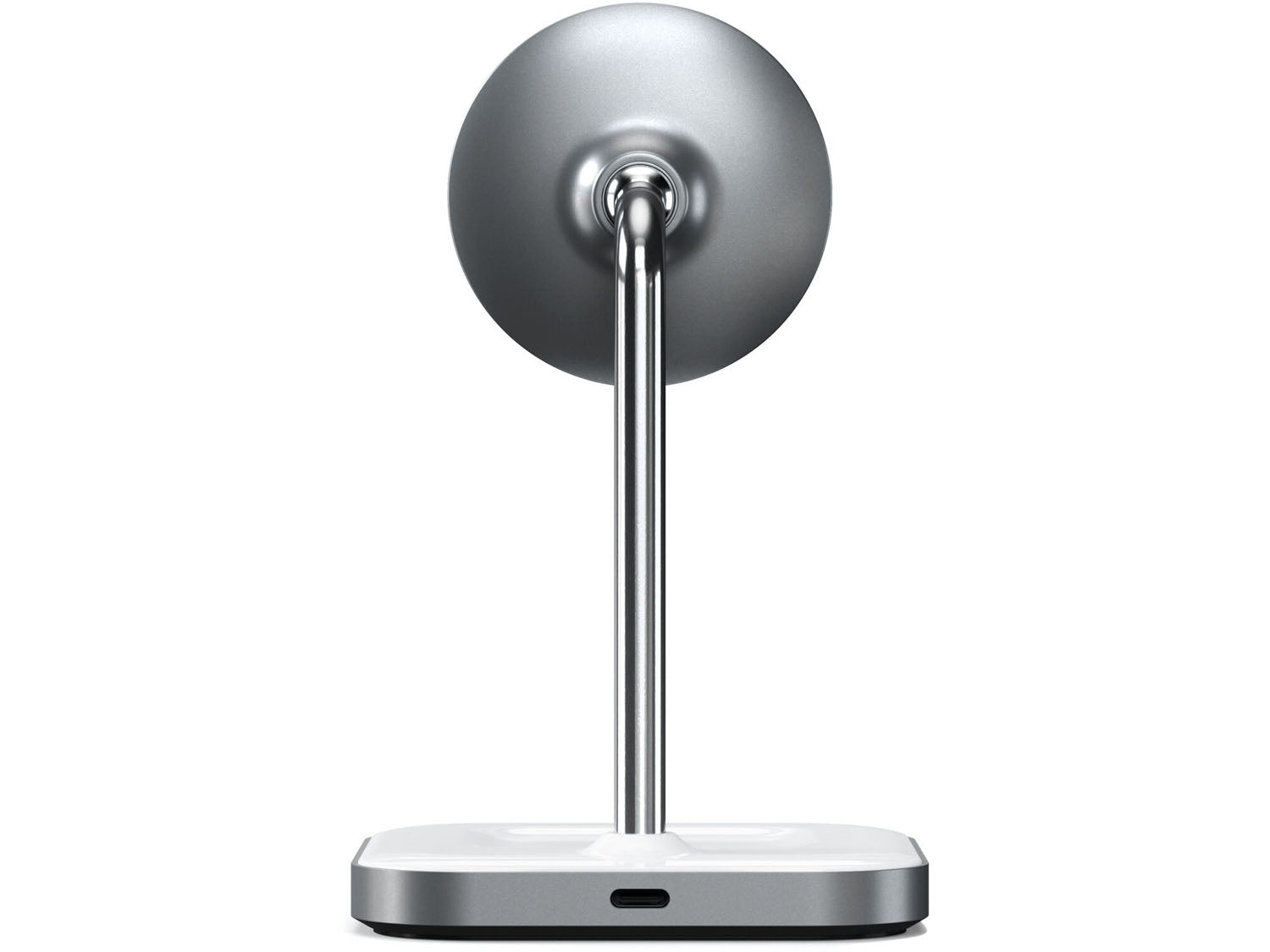 Satechi Aluminium 2-in-1 Magnetic Wireless Charging stand, white