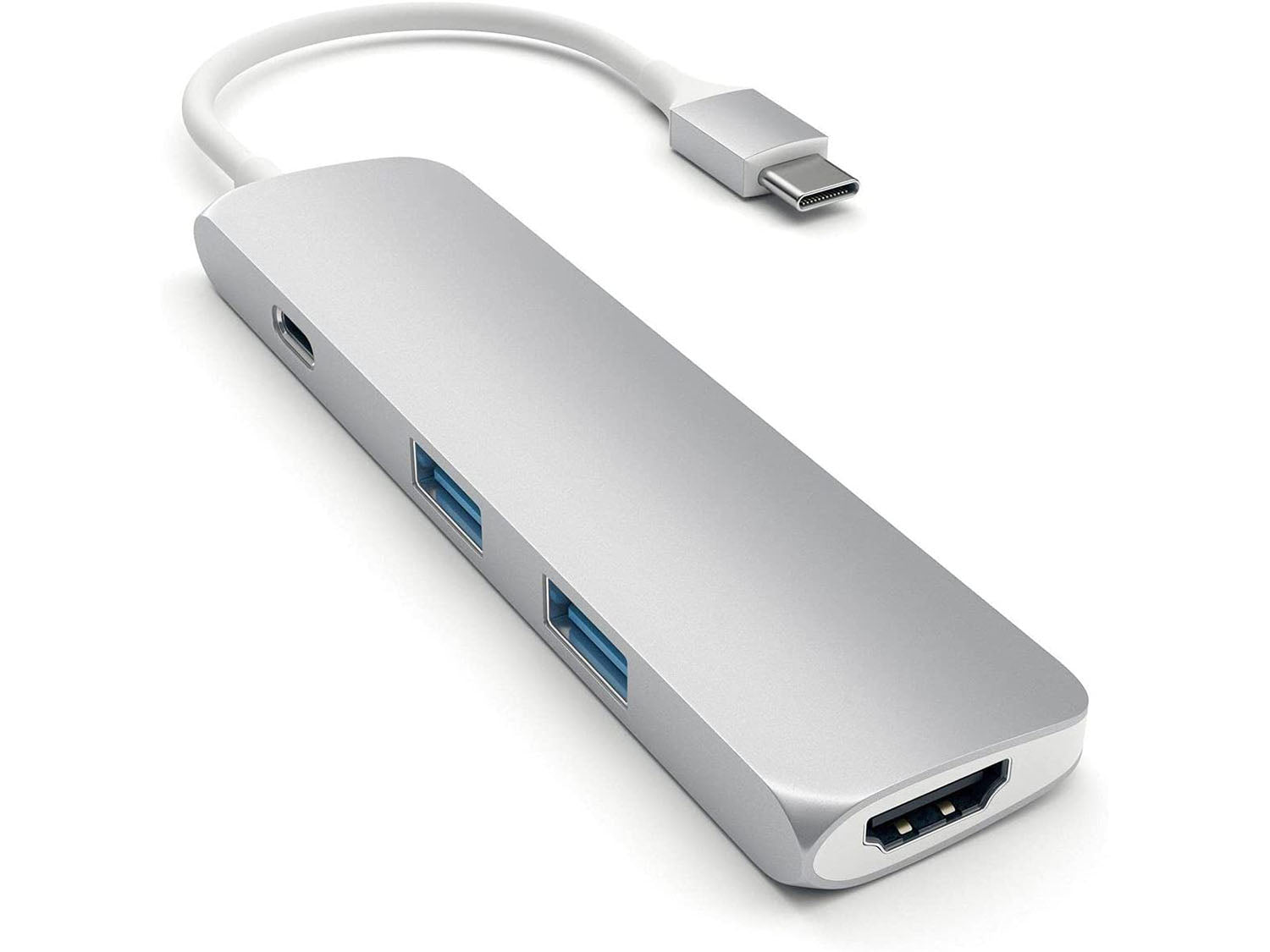 Satechi Aluminum SLIM Type-C MultiPort Adapter - Silver
