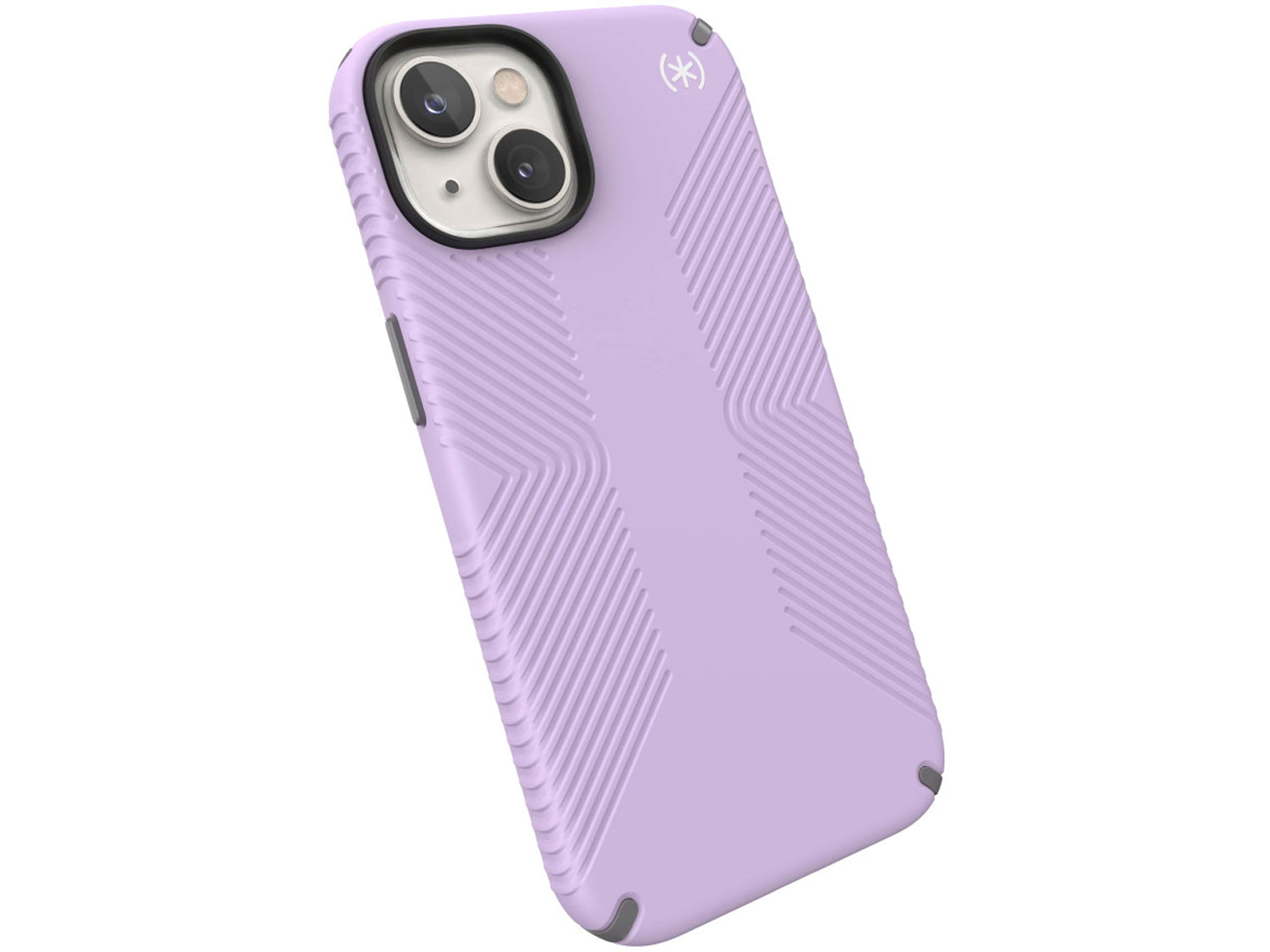 Speck iPhone 14, iPhone 16e Presidio2 Grip, SpringPurpleCloudy/GreyWhite