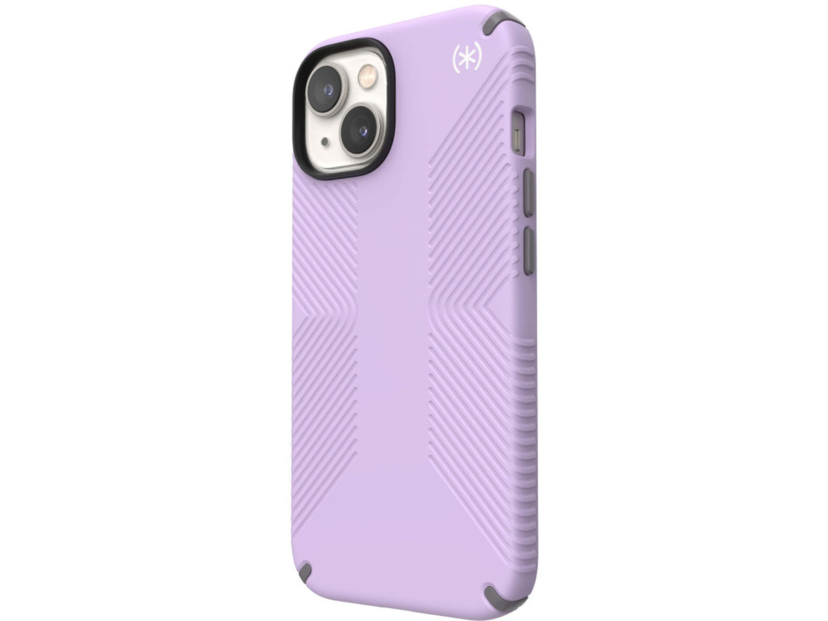 Speck iPhone 14, iPhone 16e Presidio2 Grip, SpringPurpleCloudy/GreyWhite