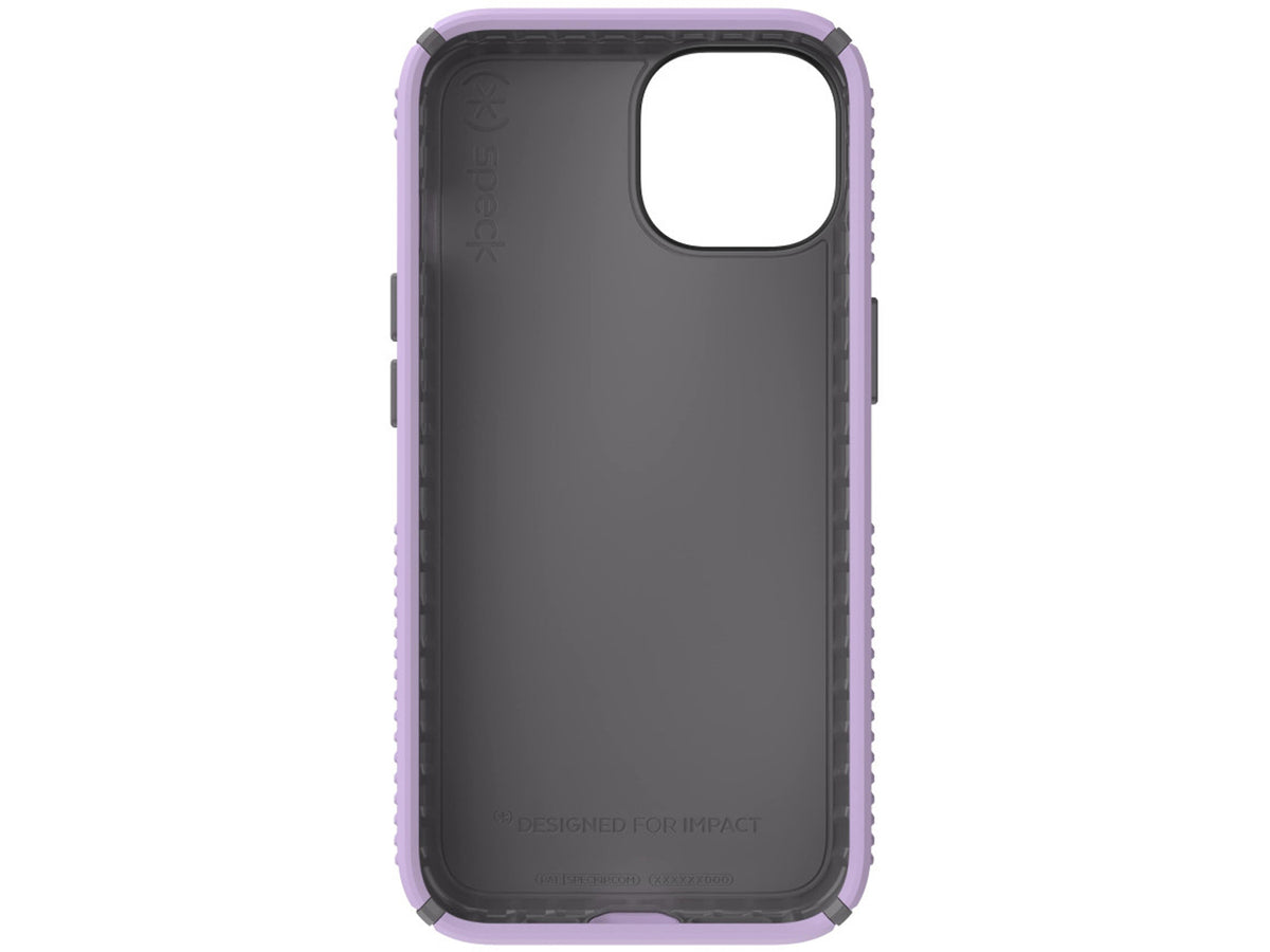 Speck iPhone 14, iPhone 16e Presidio2 Grip, SpringPurpleCloudy/GreyWhite