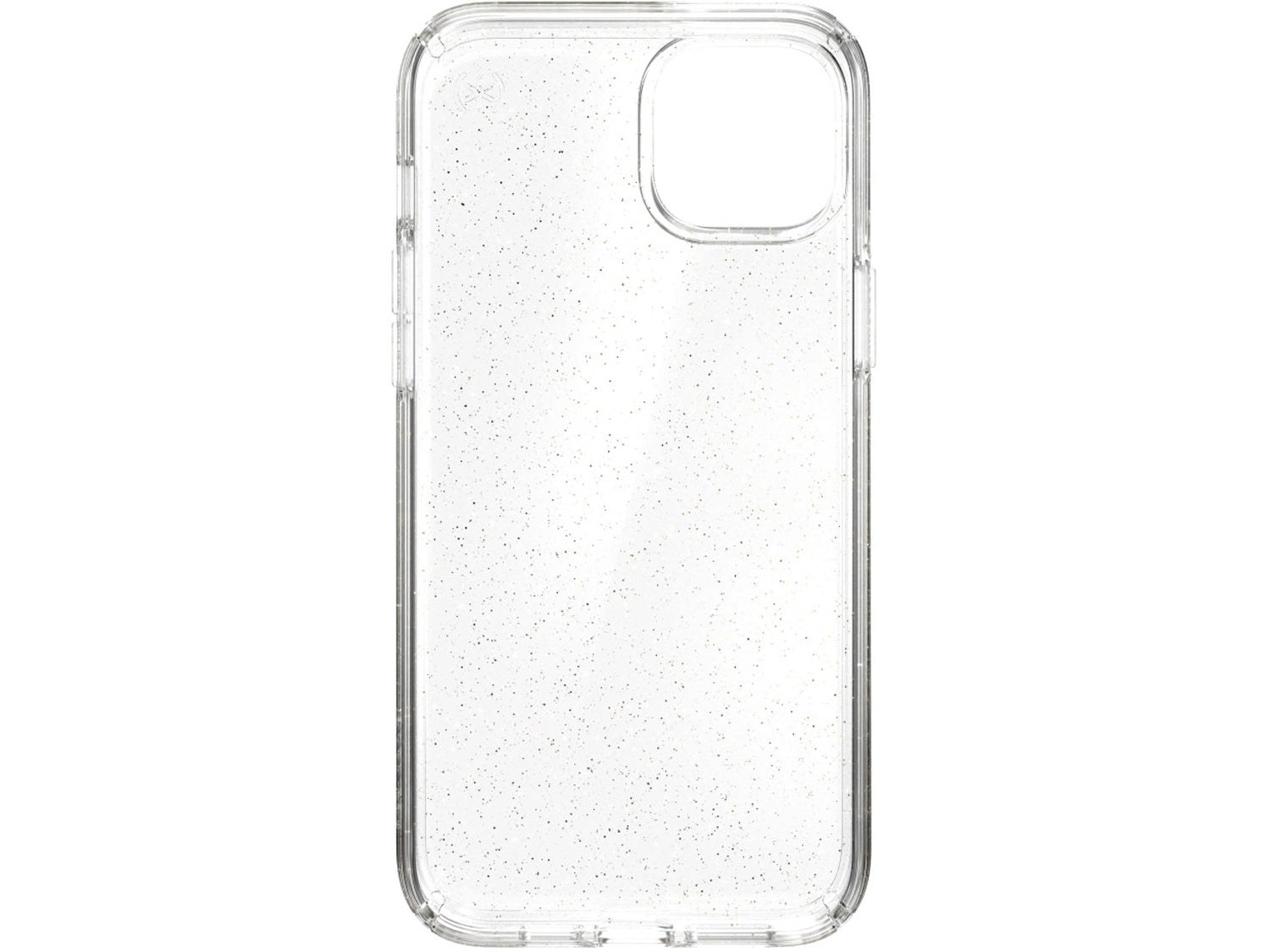 Speck iPhone 14 Plus, Presidio Perfect Clear Glitter (Clear/Clear w/Gold Giitter)