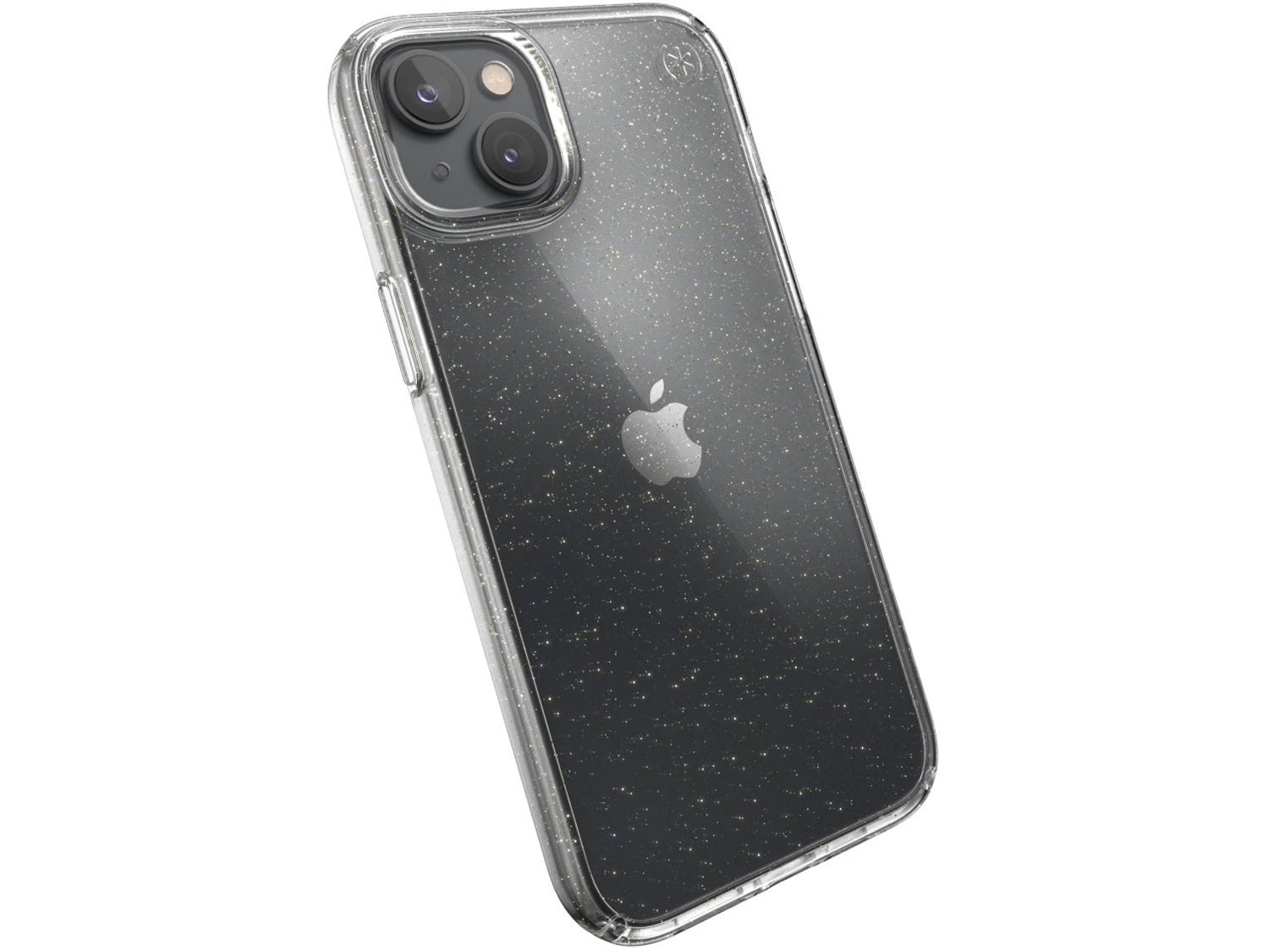 Speck iPhone 14 Plus, Presidio Perfect-Clear MagSafe, Clear/GoldGlitter