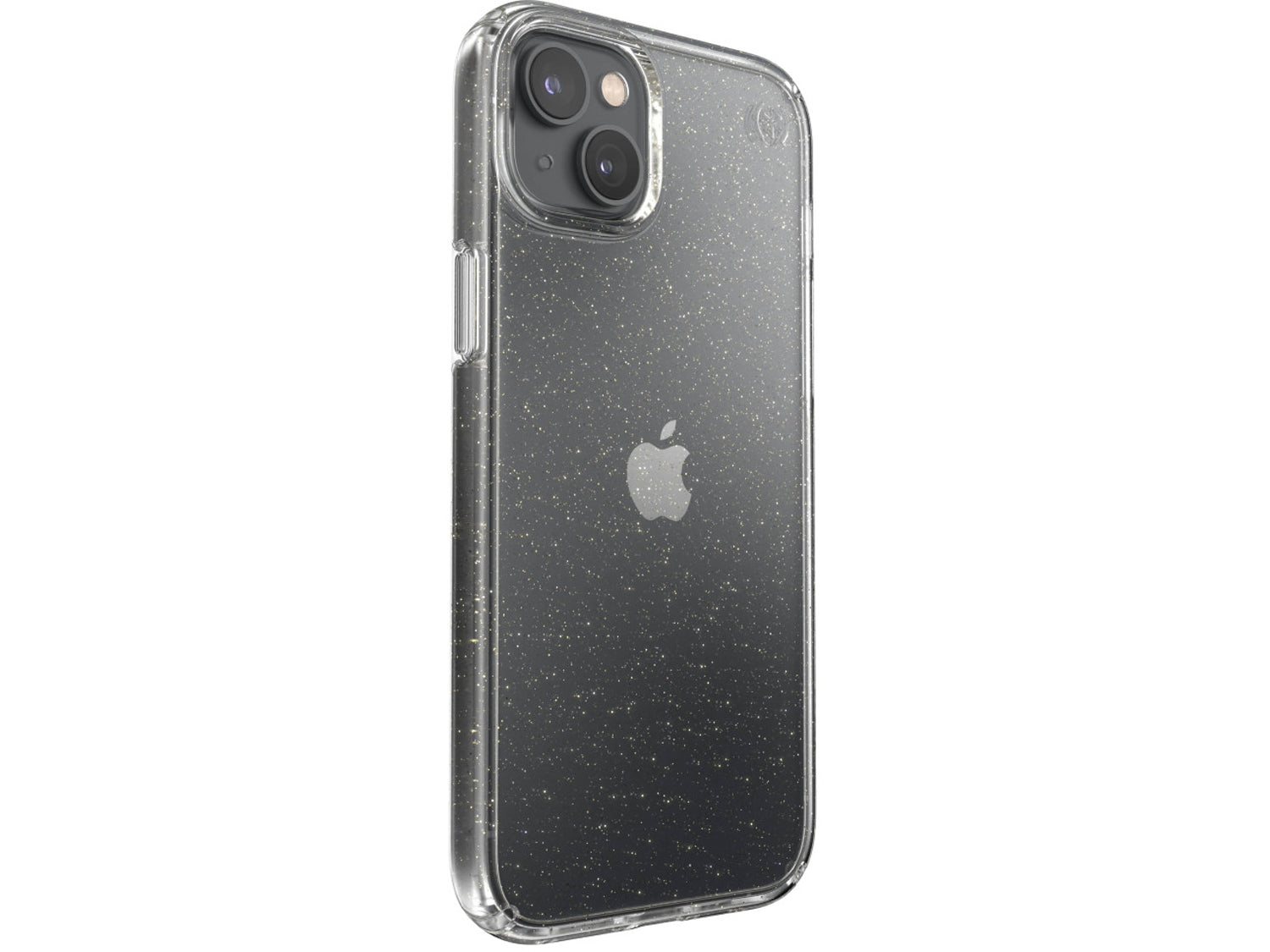 Speck iPhone 14 Plus, Presidio Perfect-Clear MagSafe, Clear/GoldGlitter