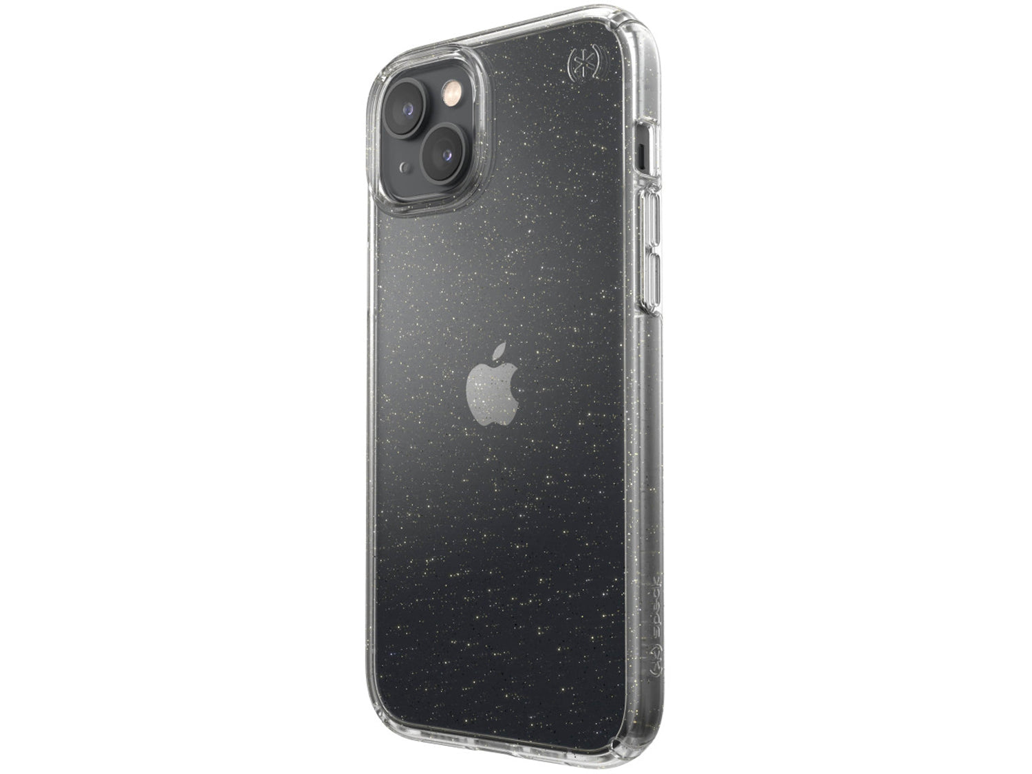 Speck iPhone 14 Plus, Presidio Perfect-Clear MagSafe, Clear/GoldGlitter