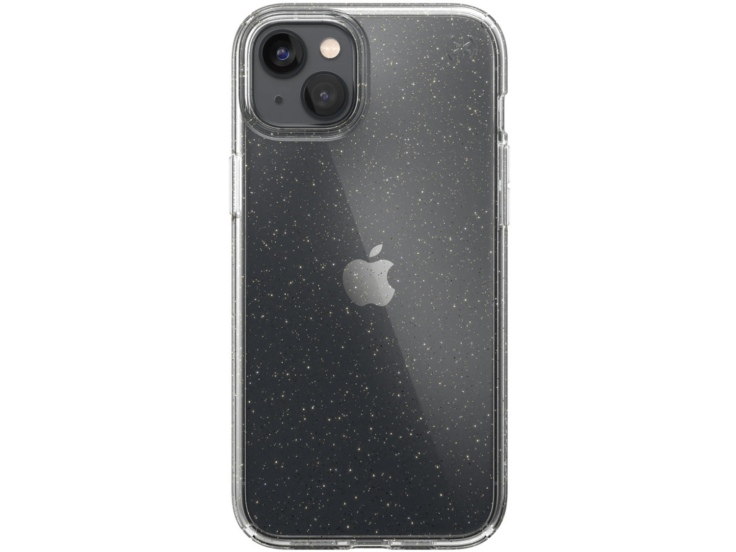 Speck iPhone 14 Plus, Presidio Perfect-Clear MagSafe, Clear/GoldGlitter