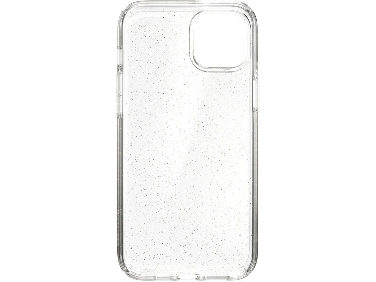 Speck iPhone 14 Plus, Presidio Perfect-Clear MagSafe, Clear/GoldGlitter