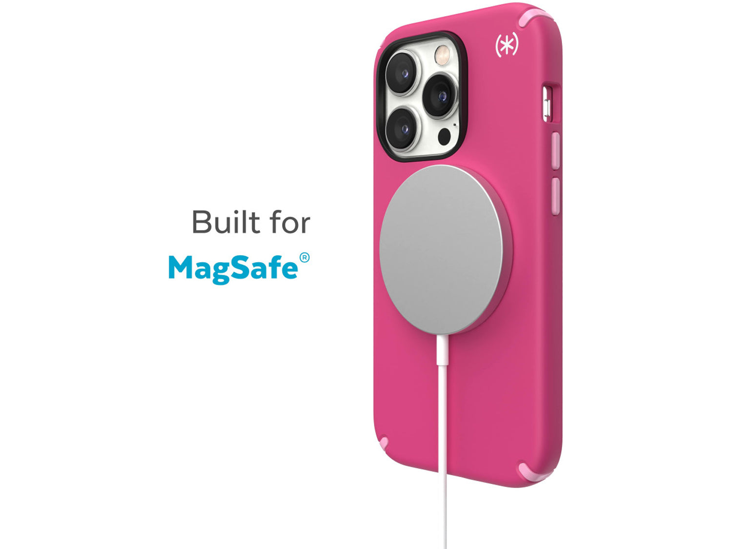 Speck iPhone 14 Pro Presidio 2 Pro MagSafe, DigitalPink/BlossomPinkWhite