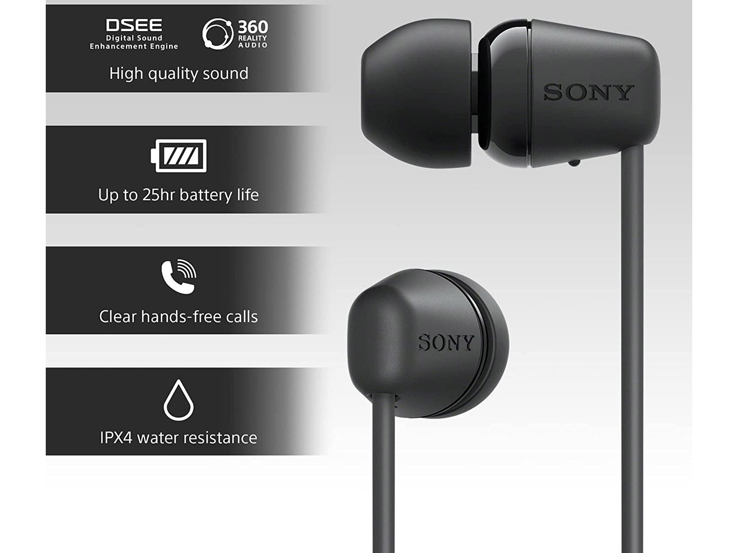 Sony WI-C100, Black