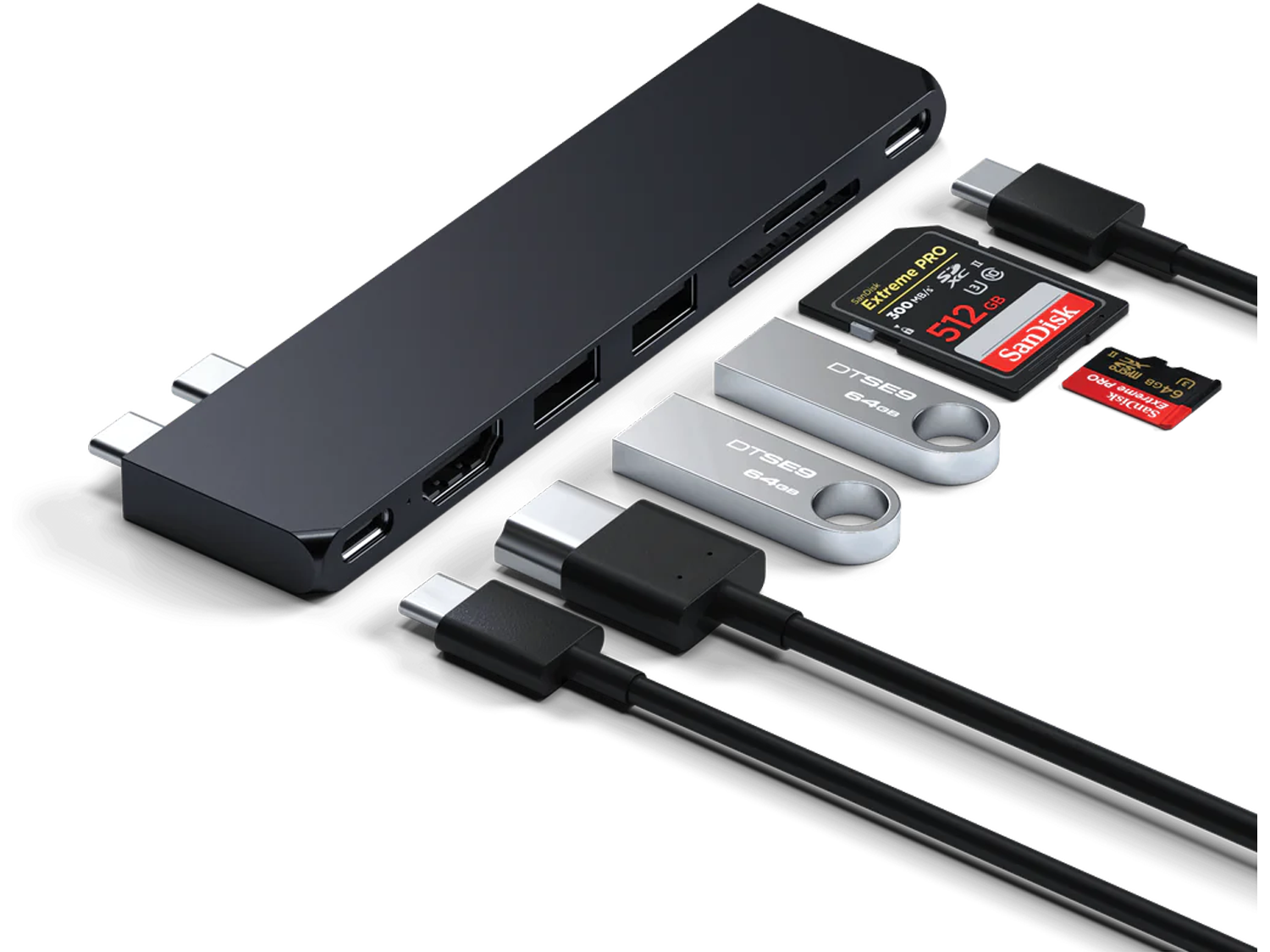 Satechi Pro Hub Slim Midnight Black