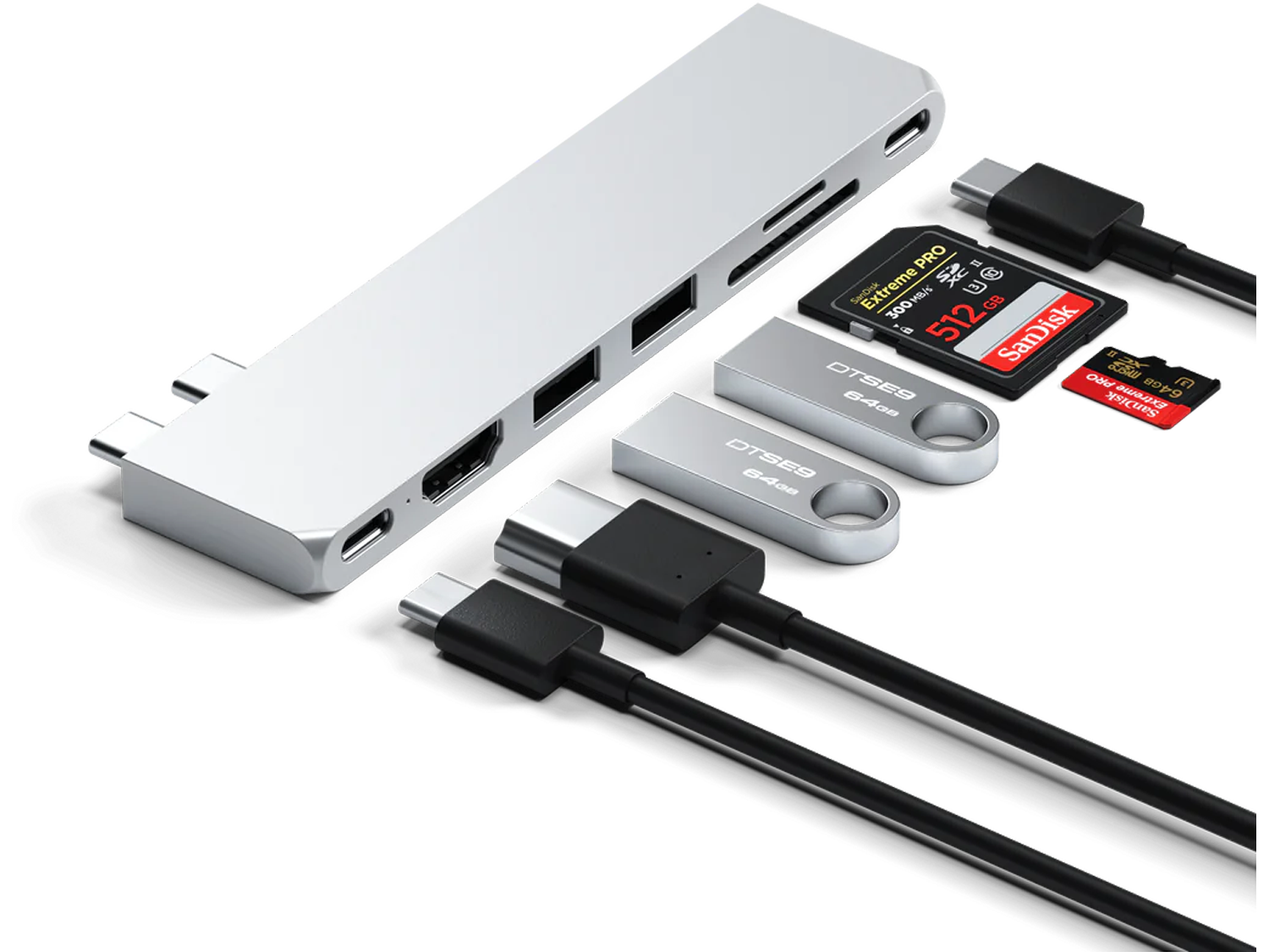 Satechi Pro Hub Slim Silver