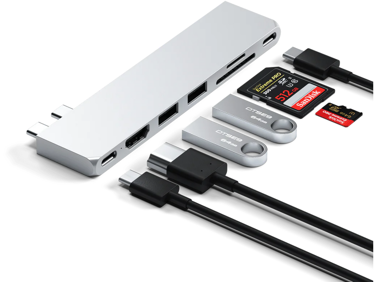 Satechi Pro Hub Slim Silver