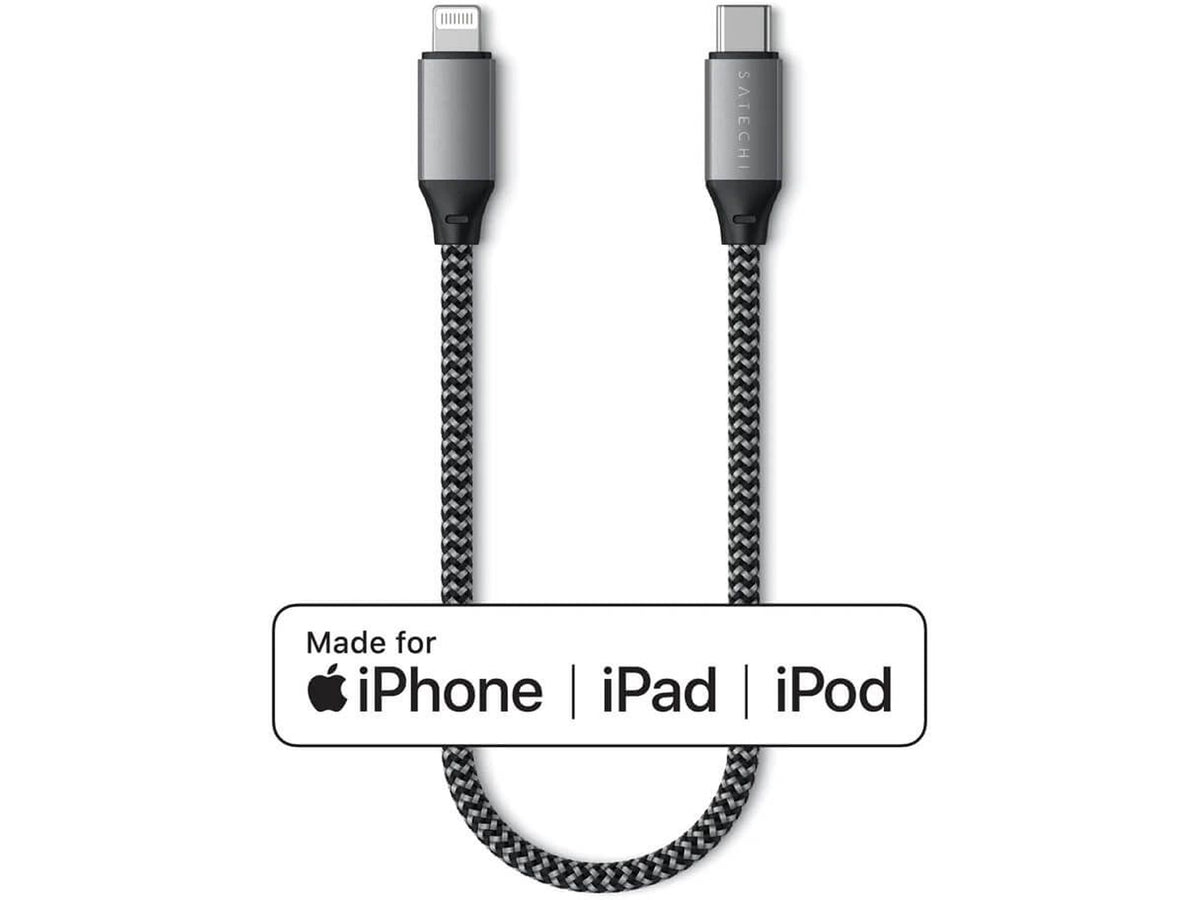 Satechi USB-C to Lightning Short Cable 25cm - Space Grey