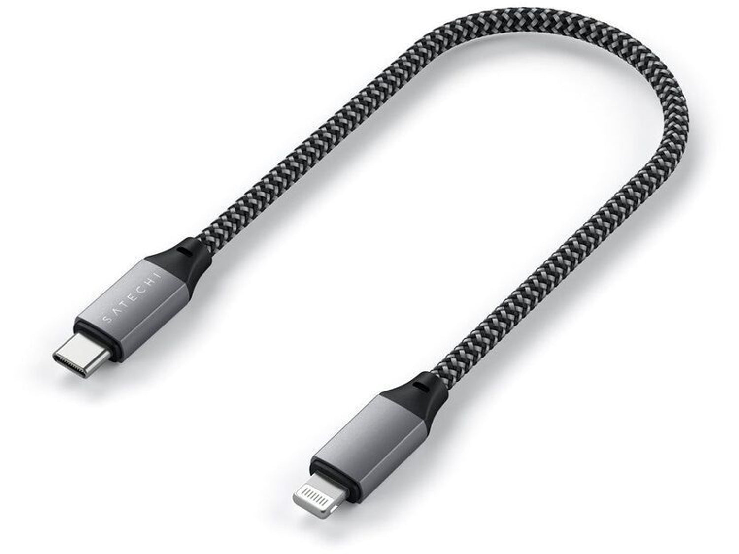 Satechi USB-C to Lightning Short Cable 25cm - Space Grey