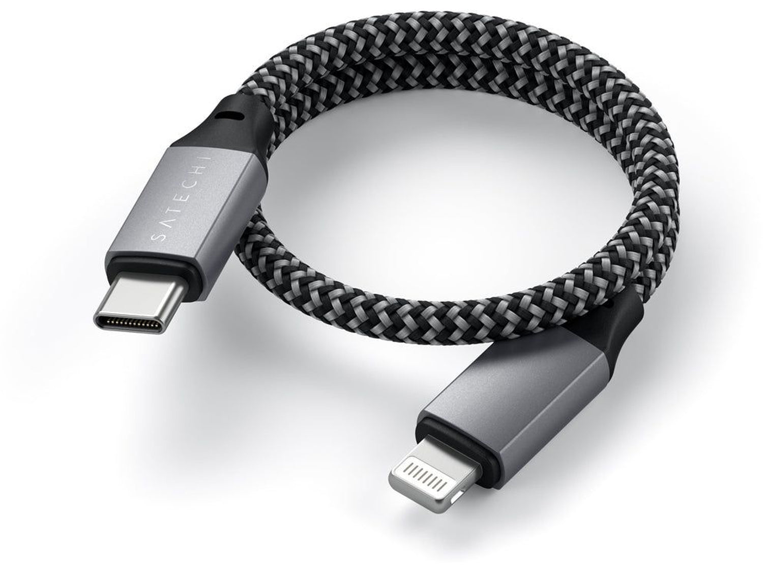 Satechi USB-C to Lightning Short Cable 25cm - Space Grey
